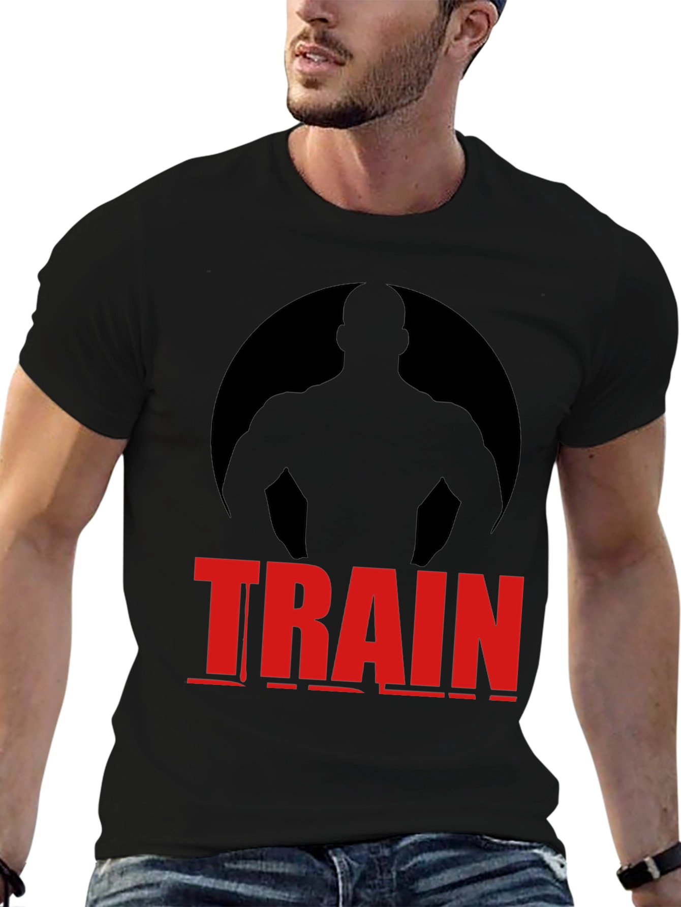 Train Graphic Tee - Motivational Workout Shirt