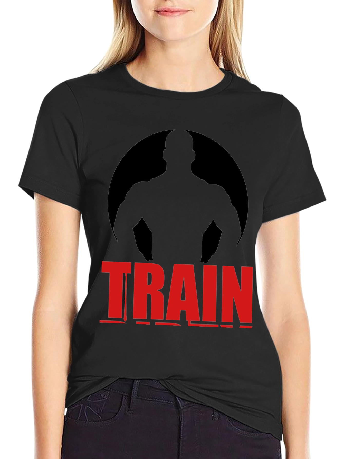 Train Graphic Tee - Motivational Workout Shirt