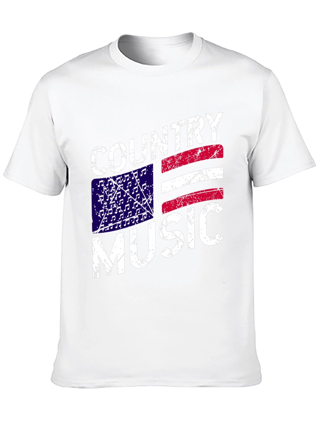 Country Music American Flag Graphic T-Shirt