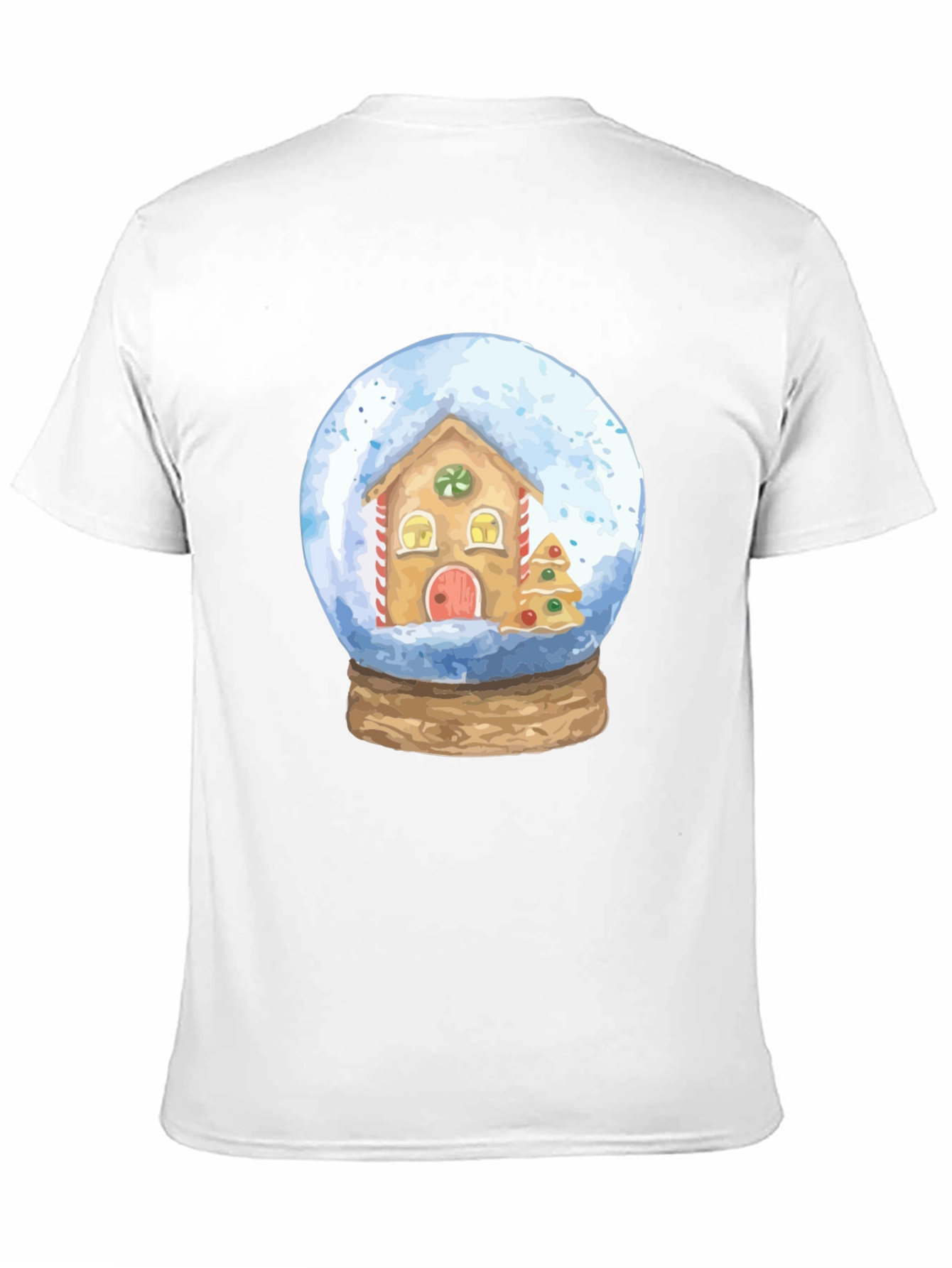 Snow Globe Gingerbread House Graphic Tee