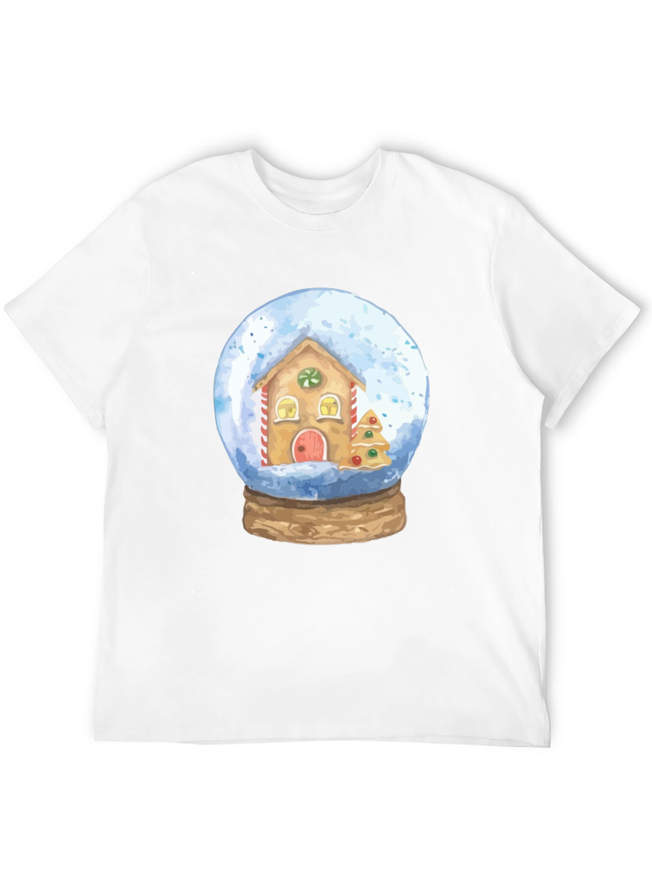 Snow Globe Gingerbread House Graphic Tee