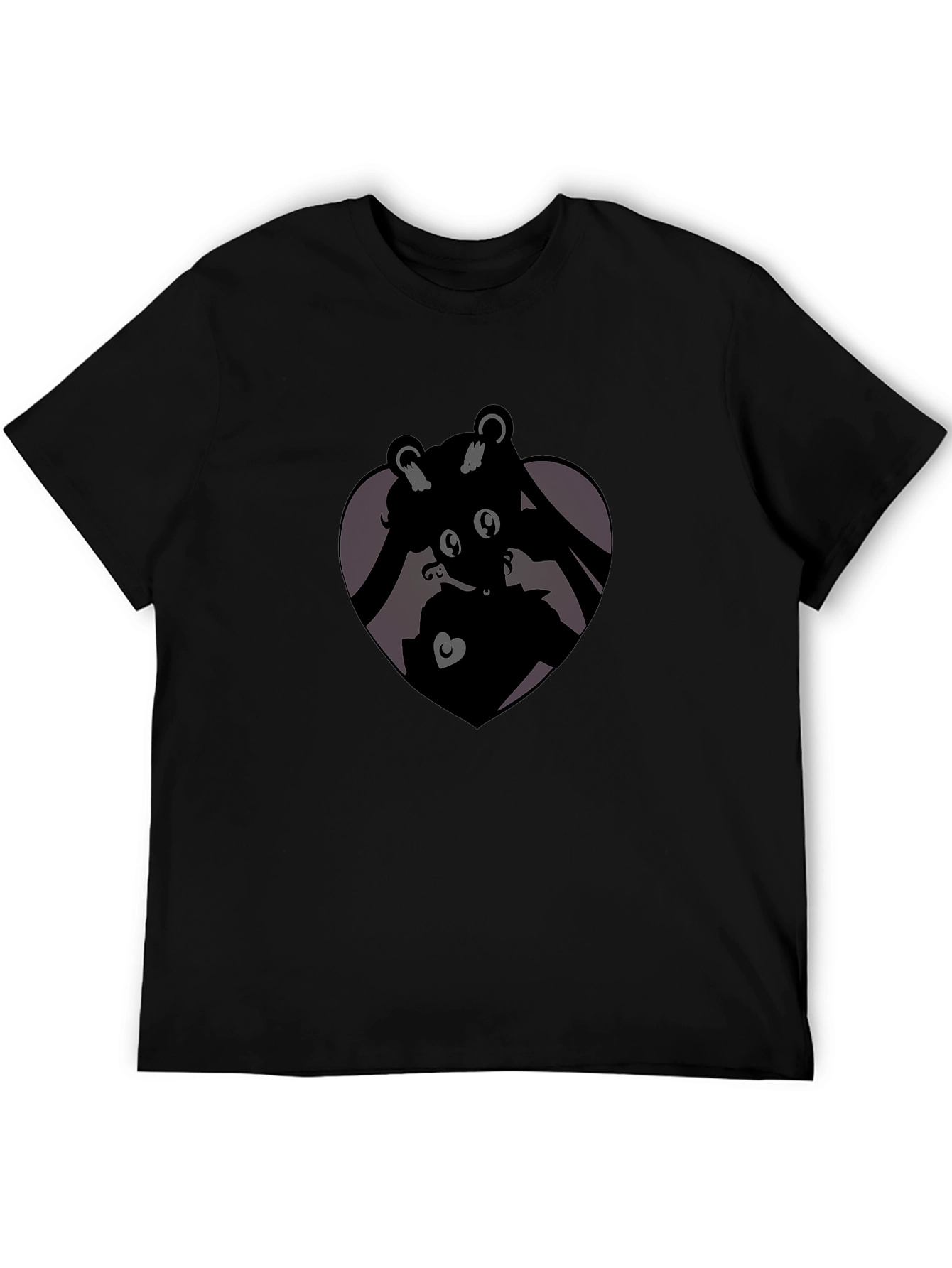 Silhouette Heart Black T-Shirt