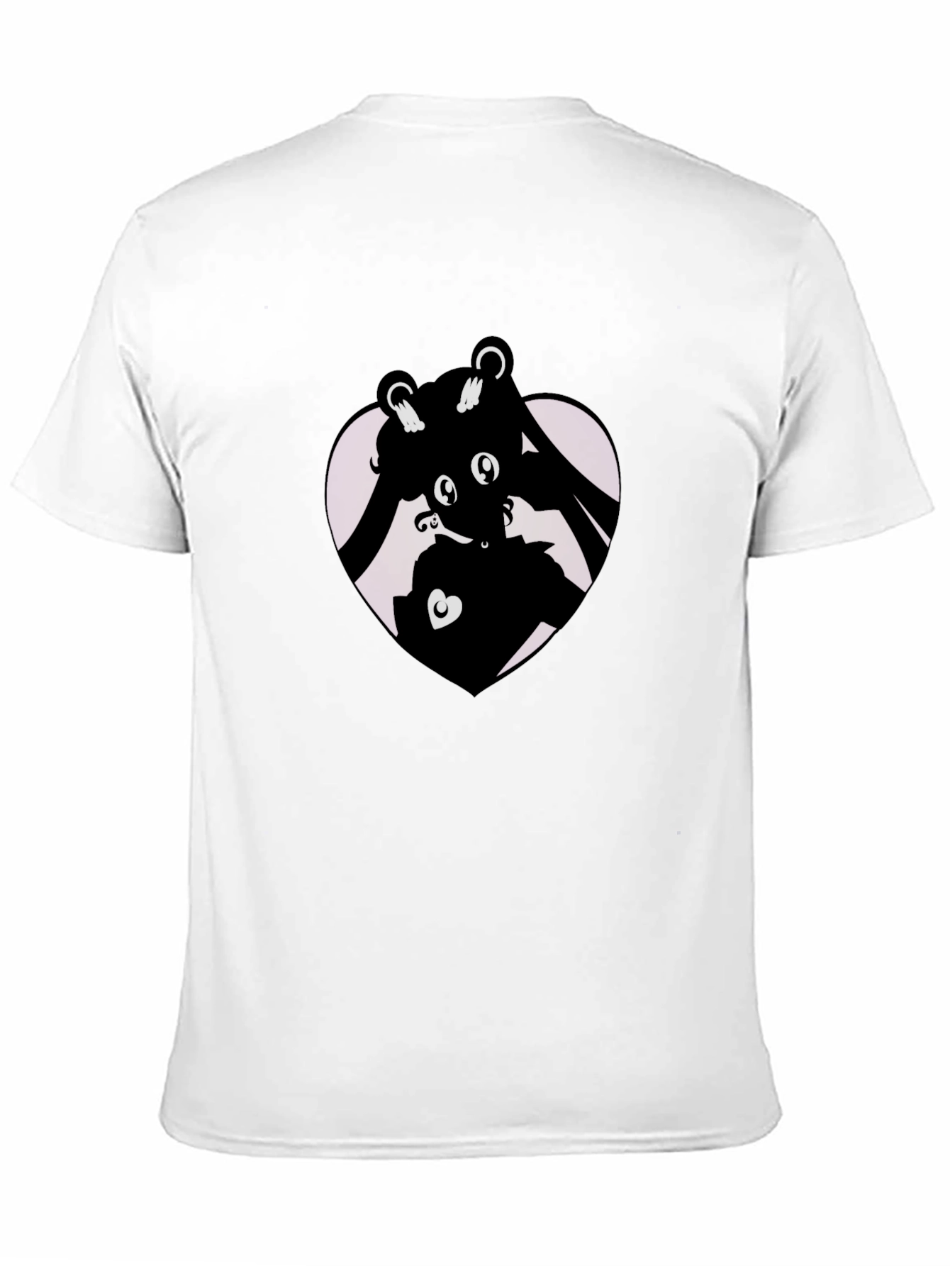 Silhouette Heart Black T-Shirt