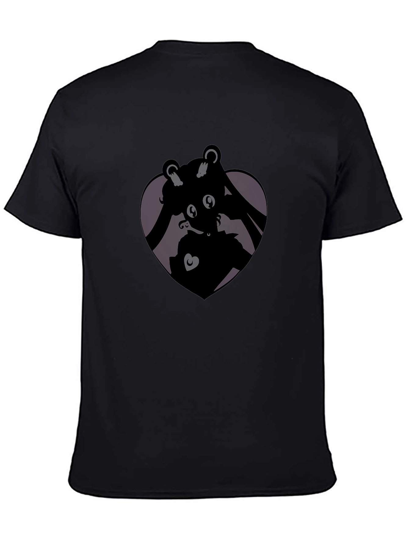 Silhouette Heart Black T-Shirt