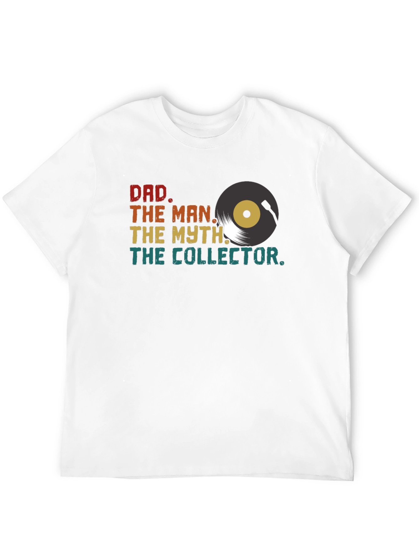 Dad Themed Vinyl Record T-Shirt
