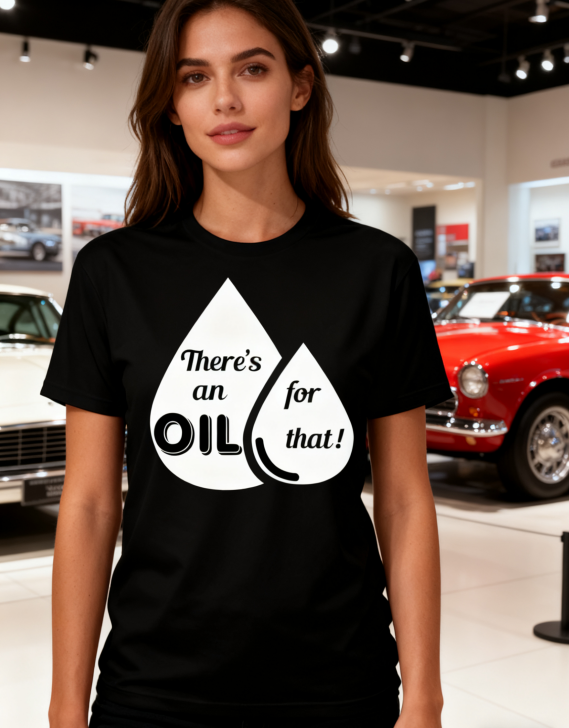"There's an Oil for That!" Dual-Tone Graphic Tee Collection