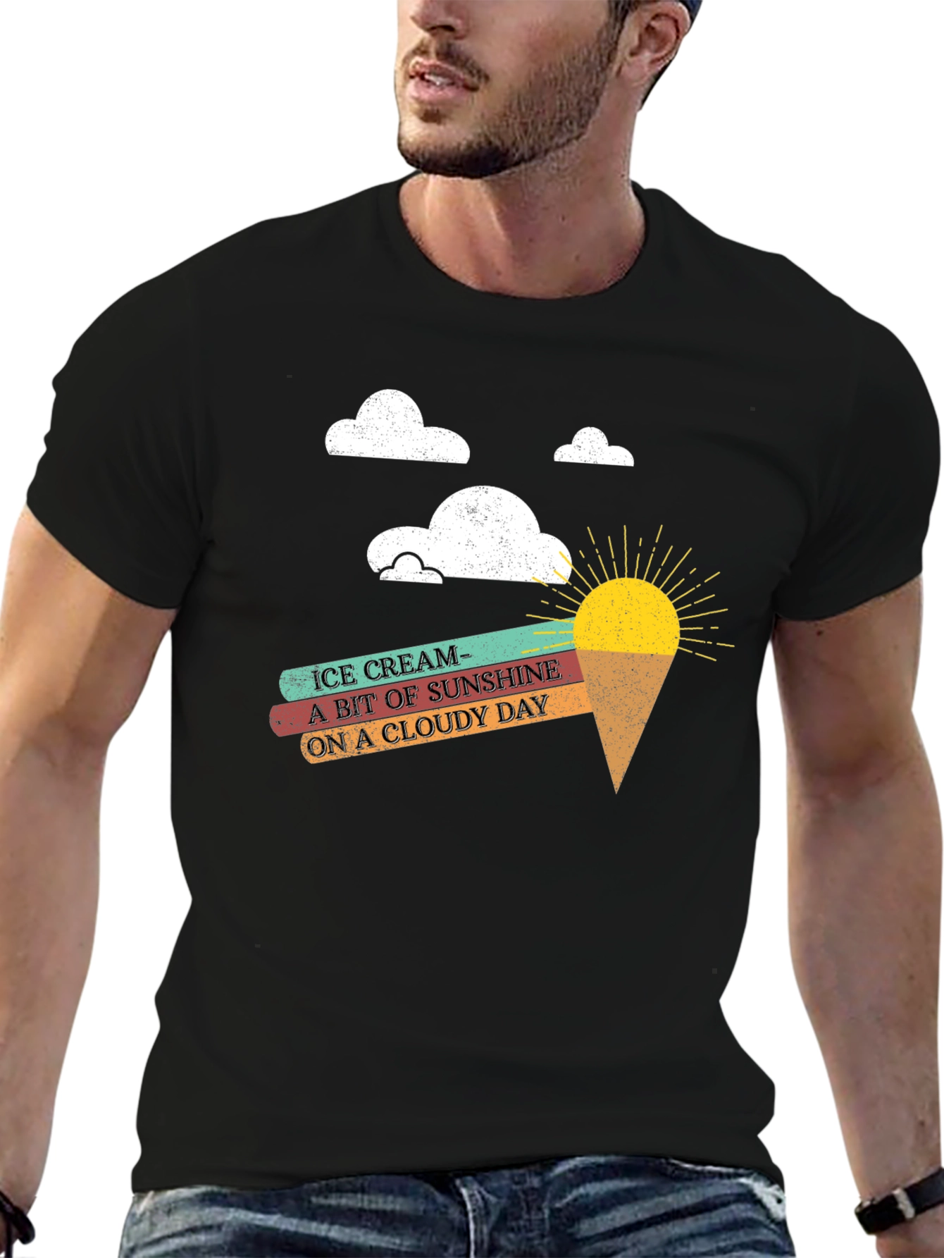 Ice Cream Sunshine Graphic T-Shirt