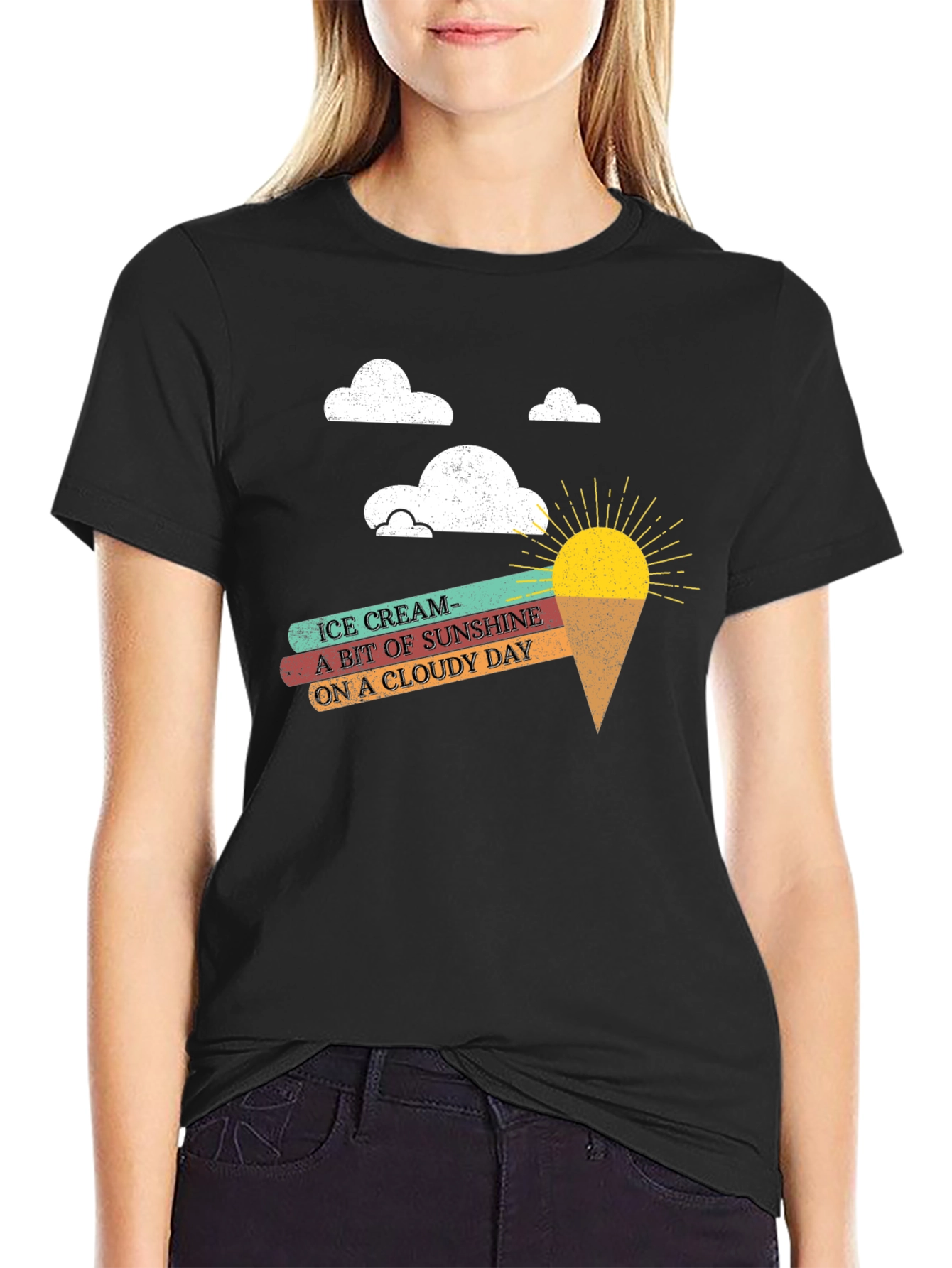 Ice Cream Sunshine Graphic T-Shirt