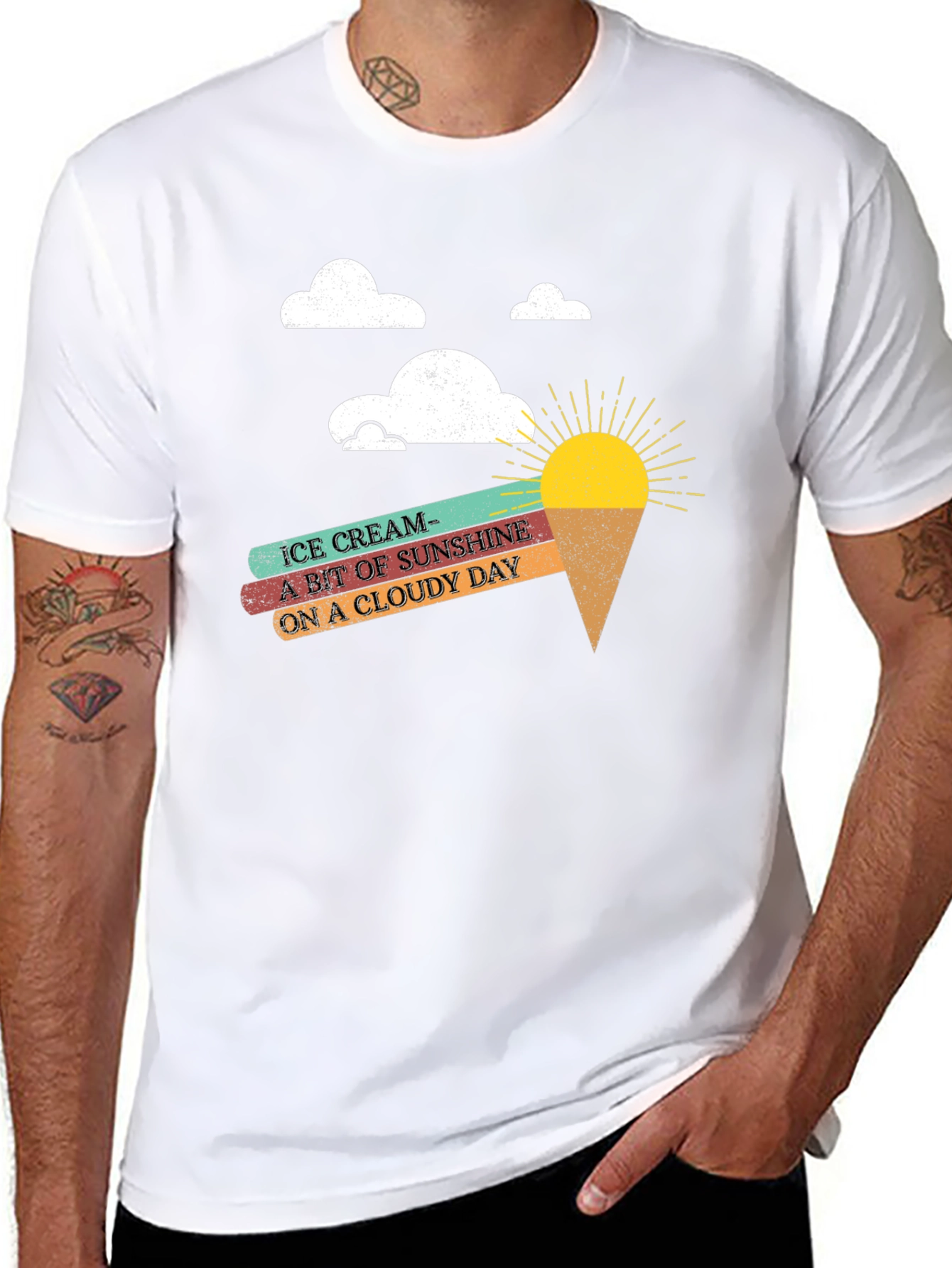 Ice Cream Sunshine Graphic T-Shirt