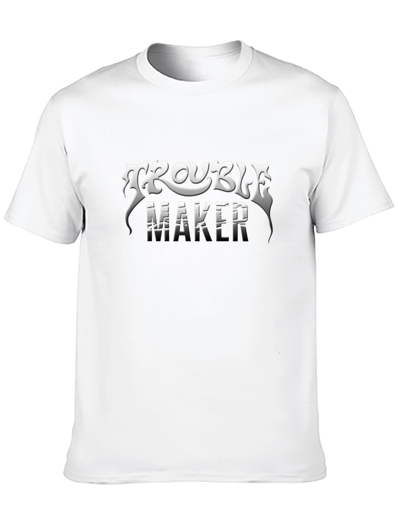 Trouble Maker Graphic Black T-Shirt