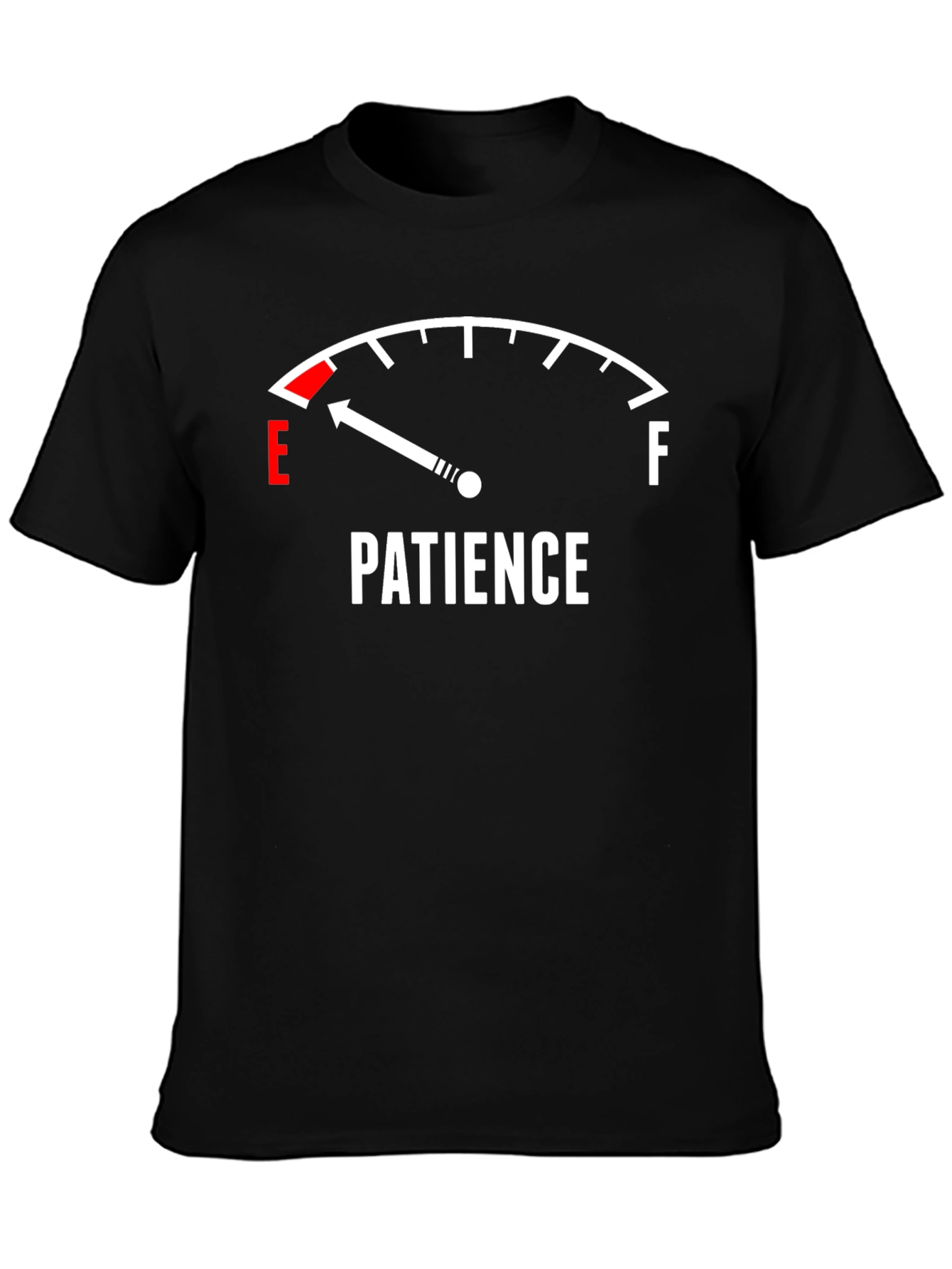 Patience Gauge Graphic Tee - Black