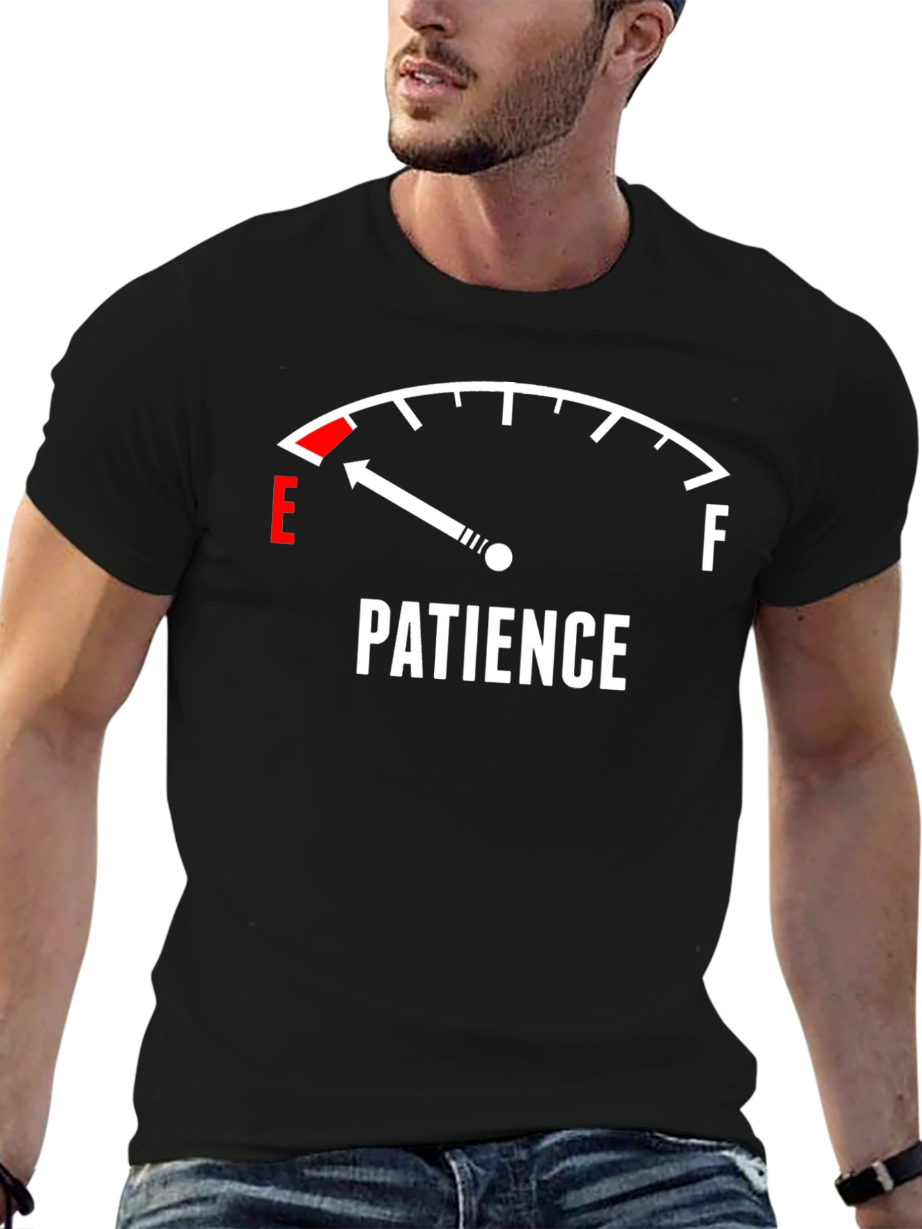 Patience Gauge Graphic Tee - Black