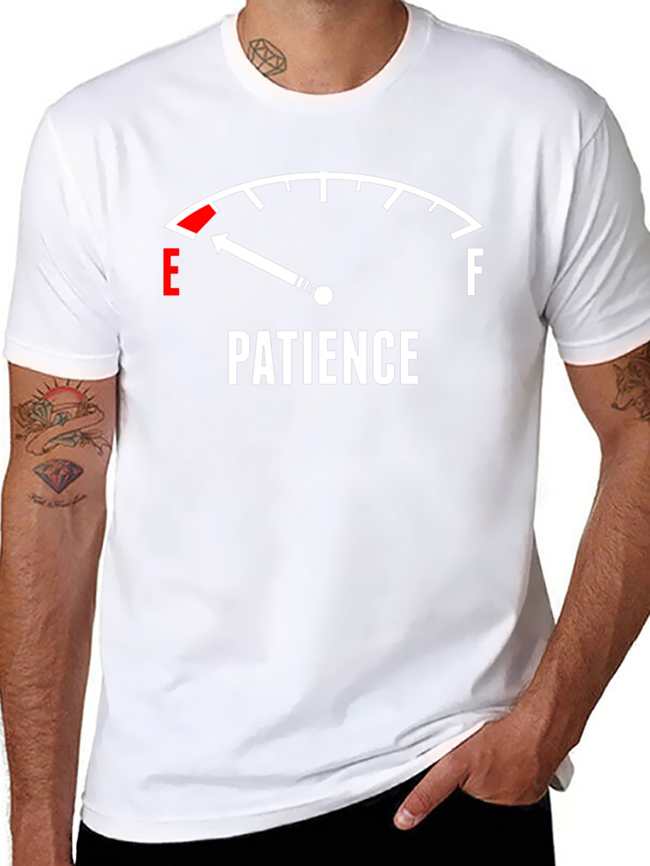 Patience Gauge Graphic Tee - Black