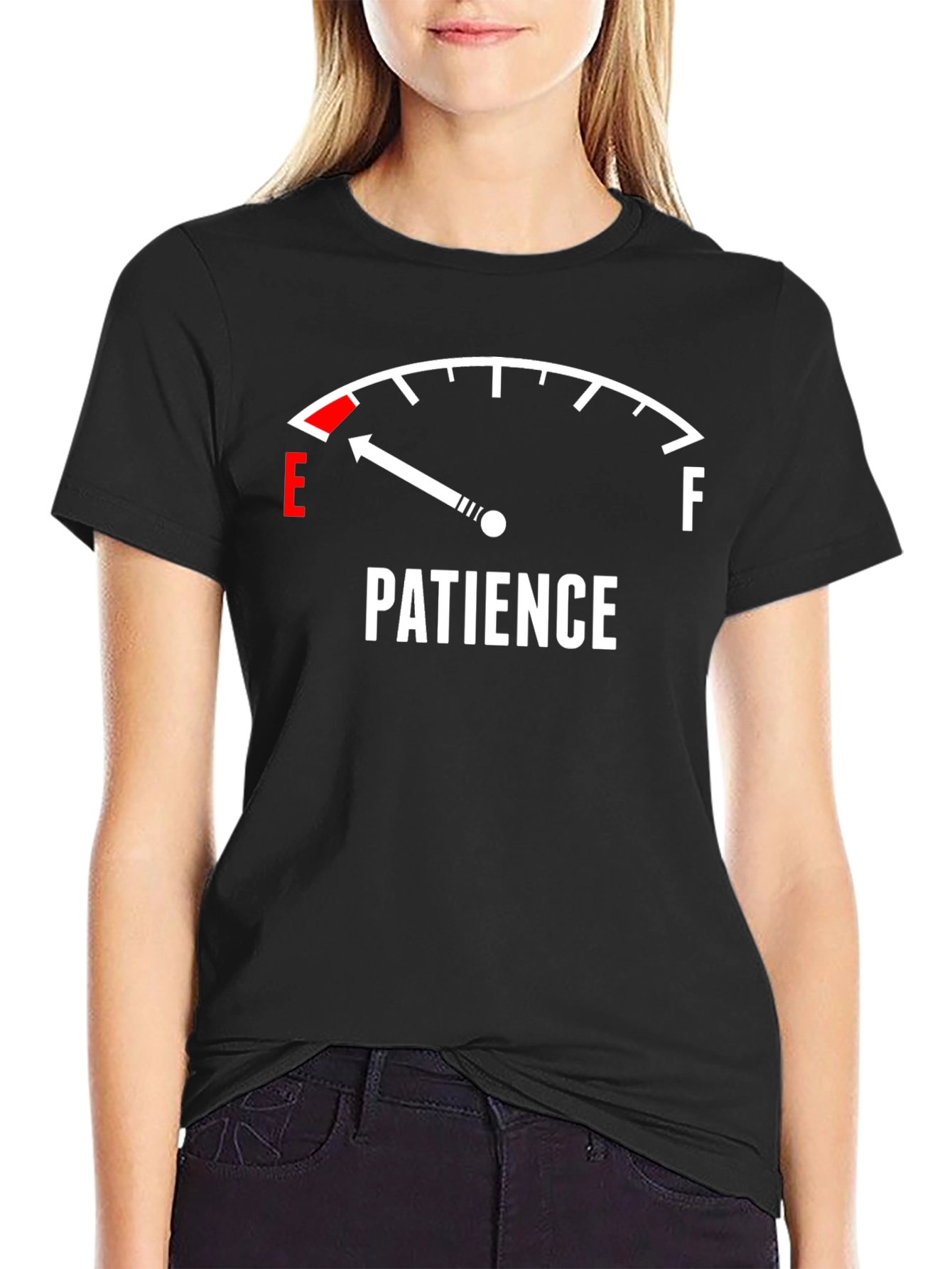 Patience Gauge Graphic Tee - Black