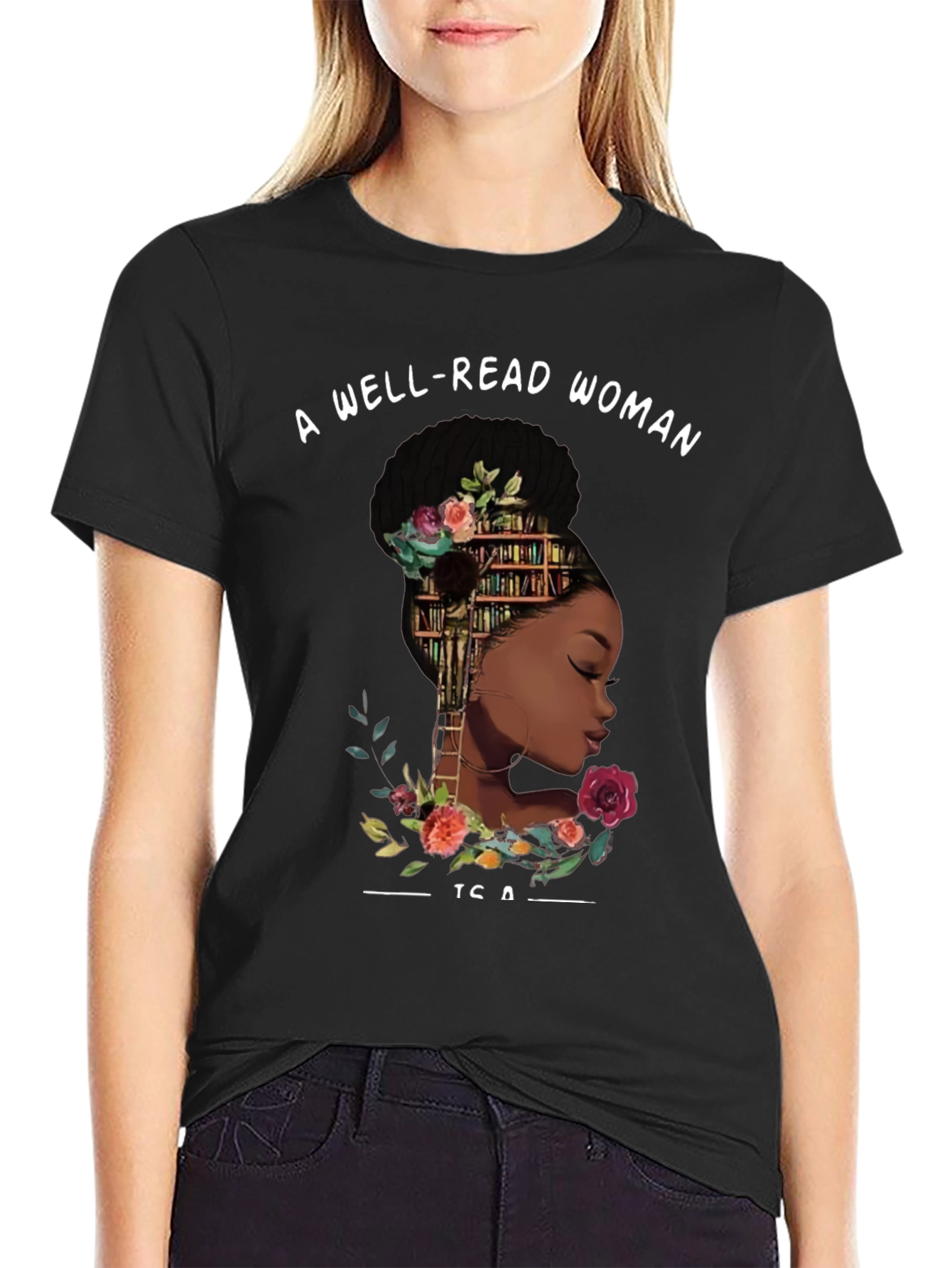 Well-Read Woman Graphic Tee - Book Lover T-Shirt