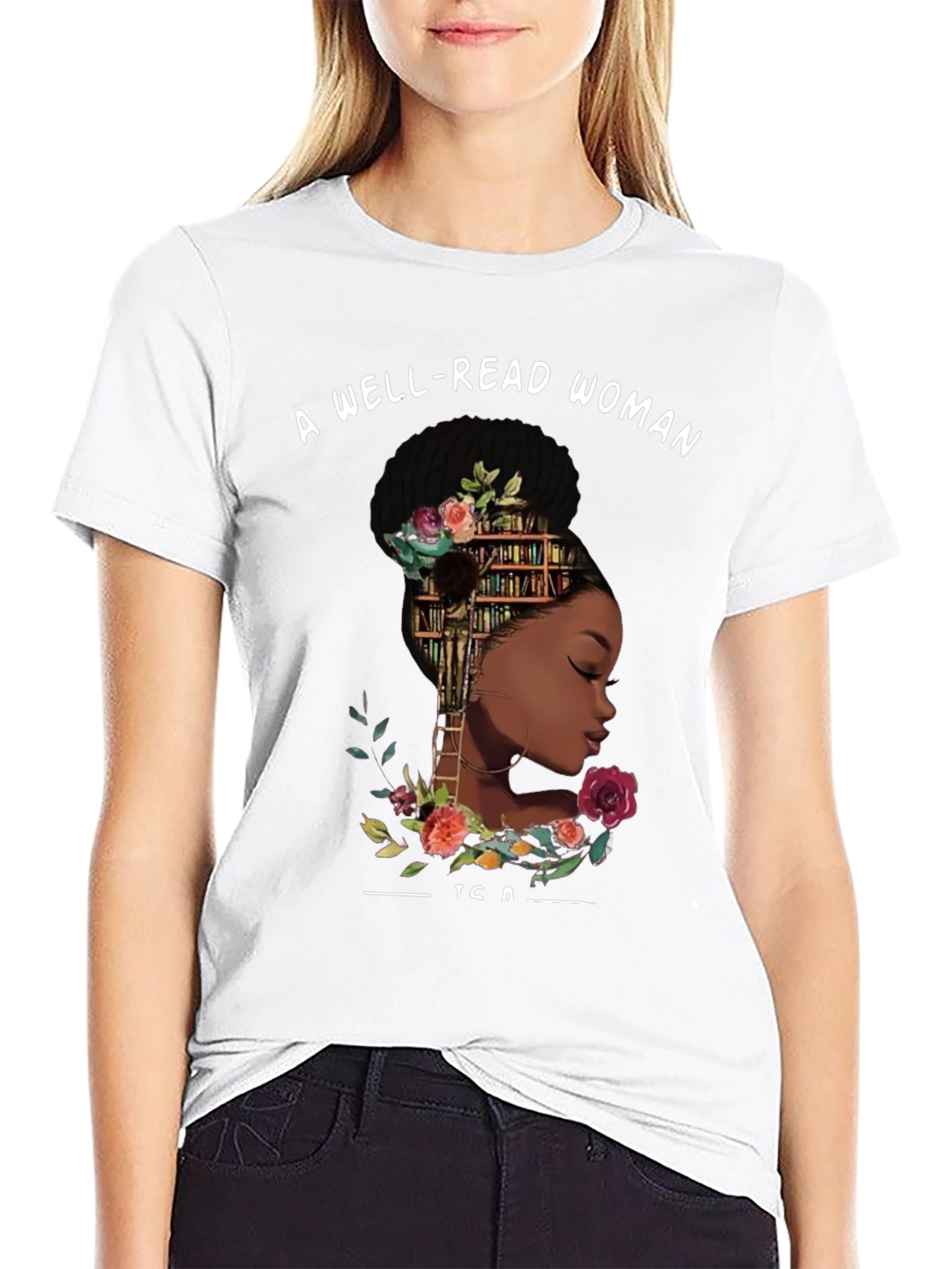 Well-Read Woman Graphic Tee - Book Lover T-Shirt