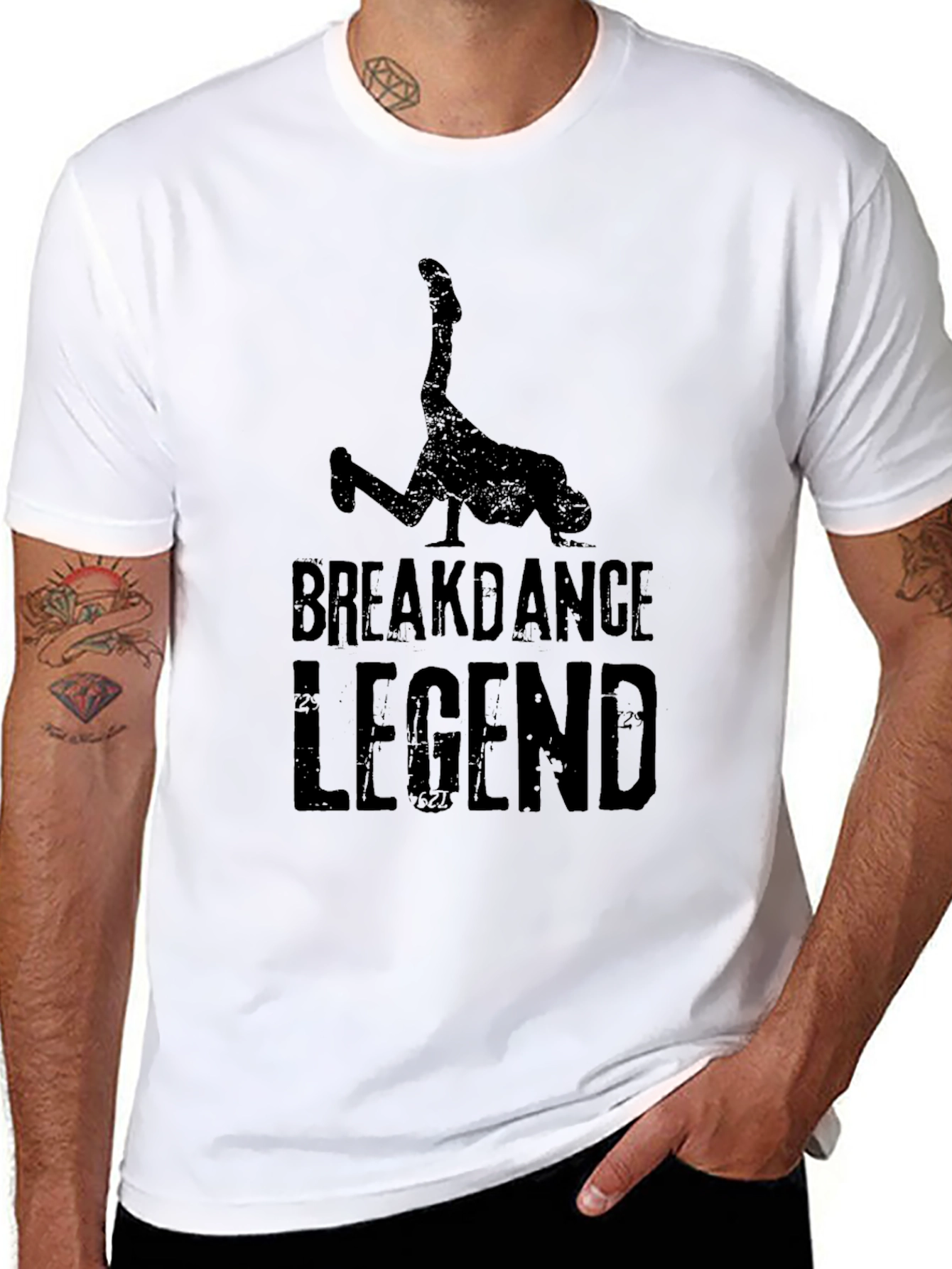 Breakdance Legend Black Graphic T-Shirt