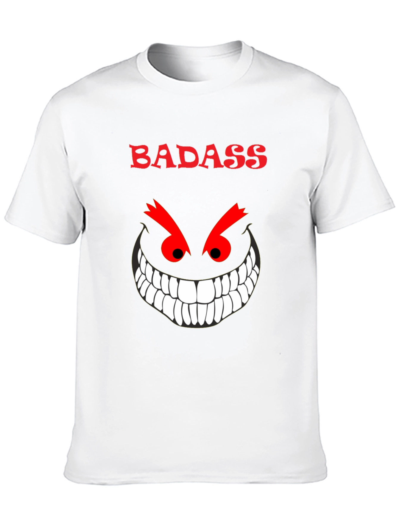 Badass Grin Graphic Tee - Mens Black T-Shirt