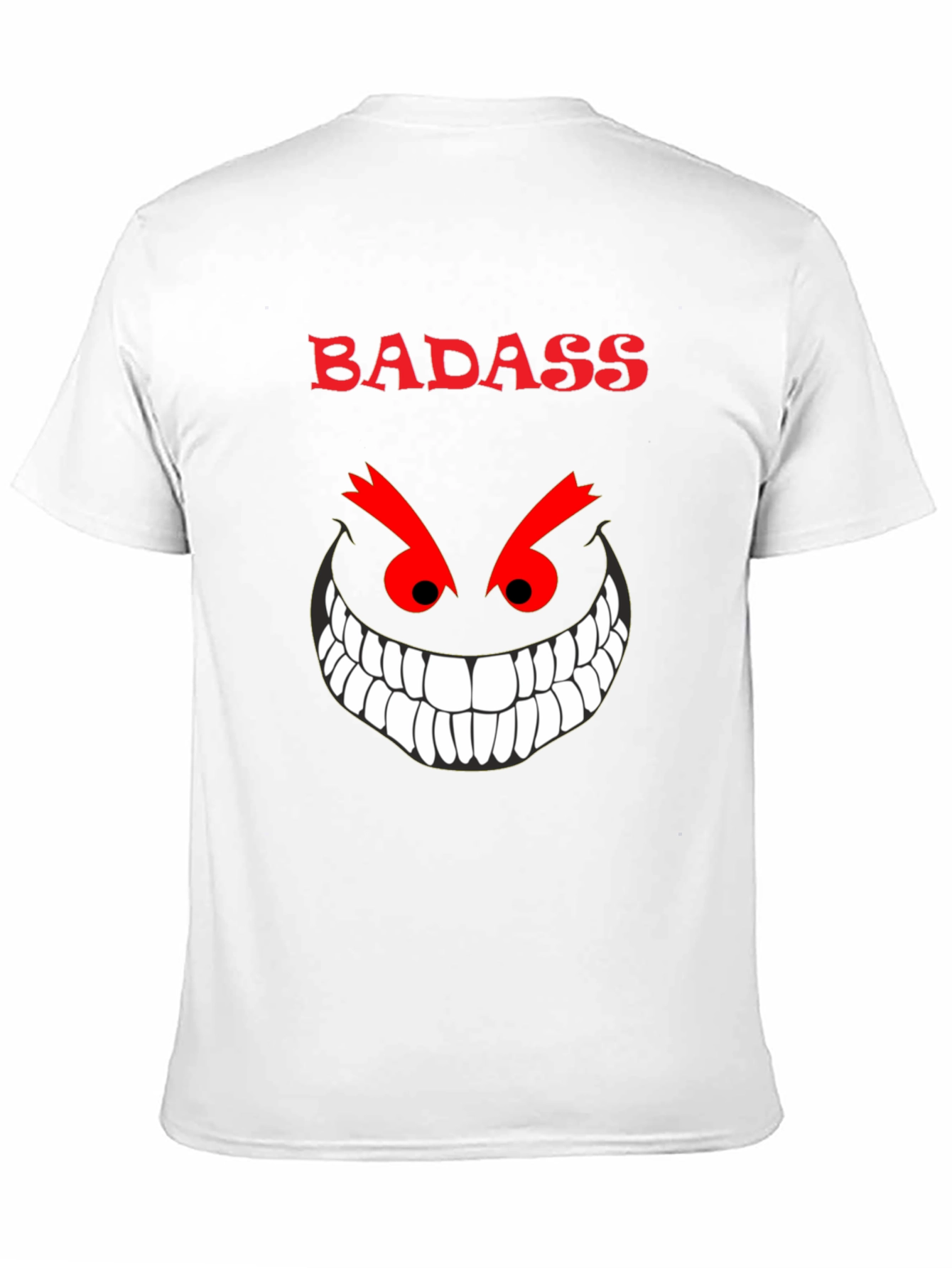 Badass Grin Graphic Tee - Mens Black T-Shirt