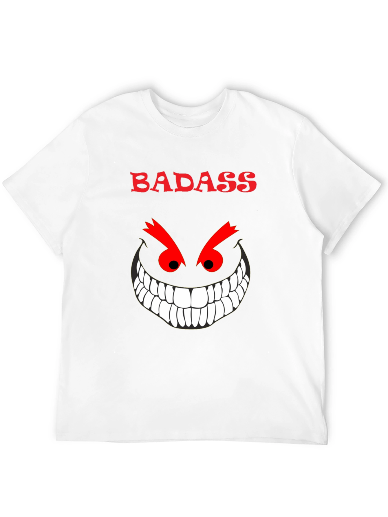 Badass Grin Graphic Tee - Mens Black T-Shirt