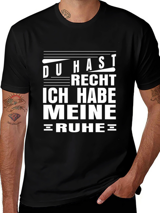 Du Hast Recht T-Shirt - Black Cotton Tee