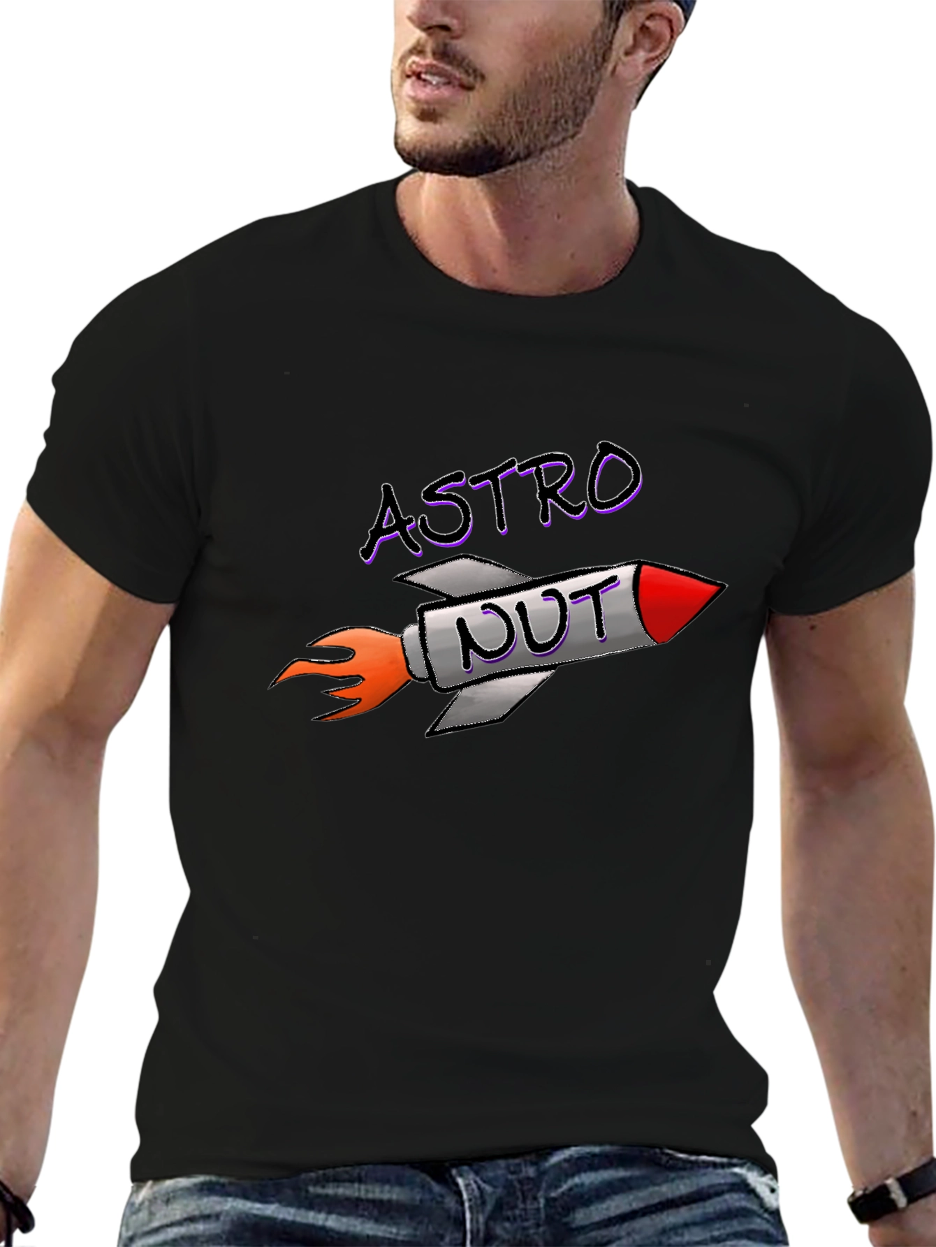 Astro Nut T-Shirt - Rocket Space Humor Tee