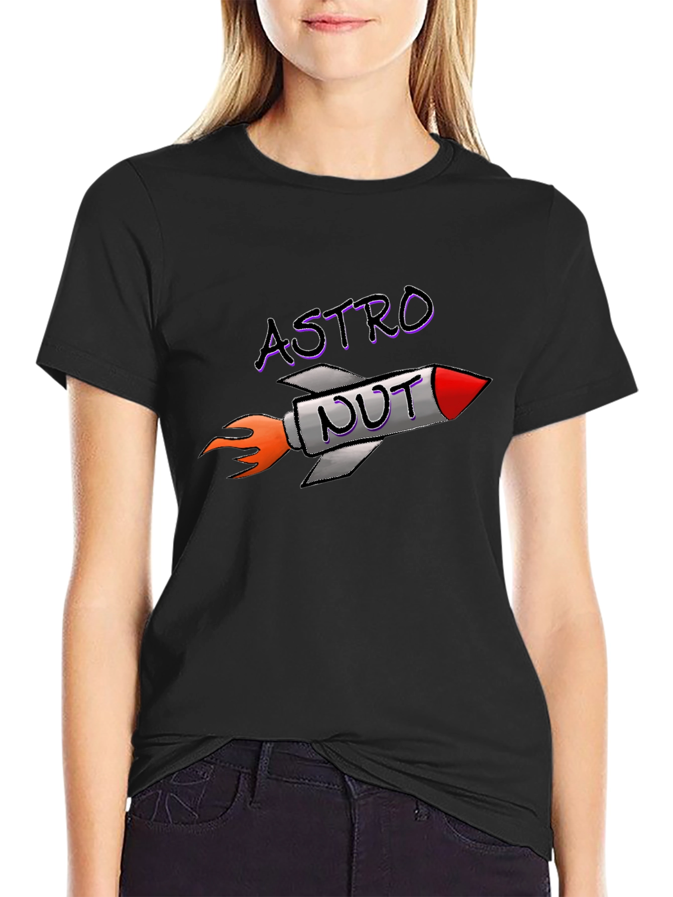 Astro Nut T-Shirt - Rocket Space Humor Tee