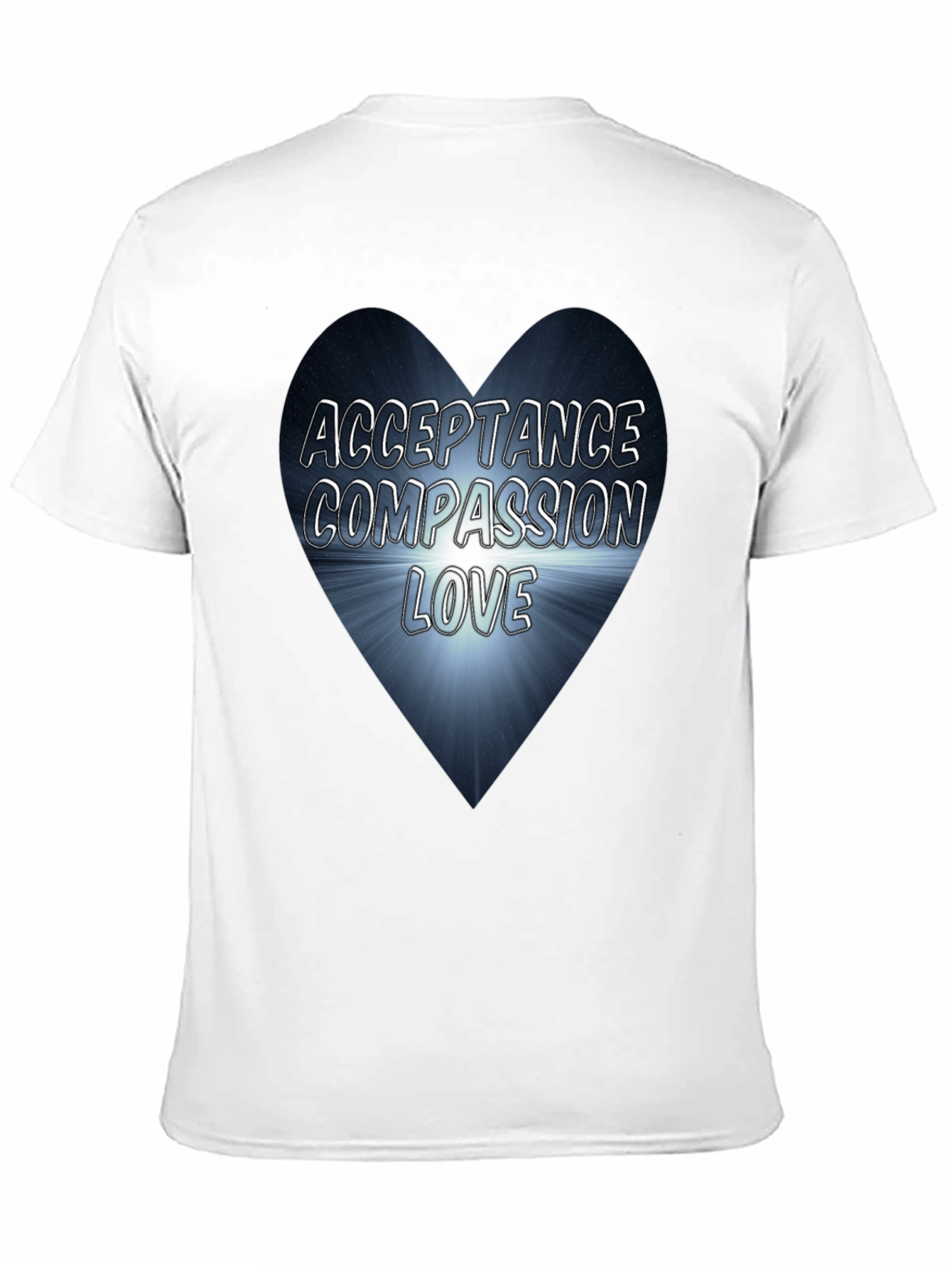 Acceptance Compassion Love Heart Graphic Tee