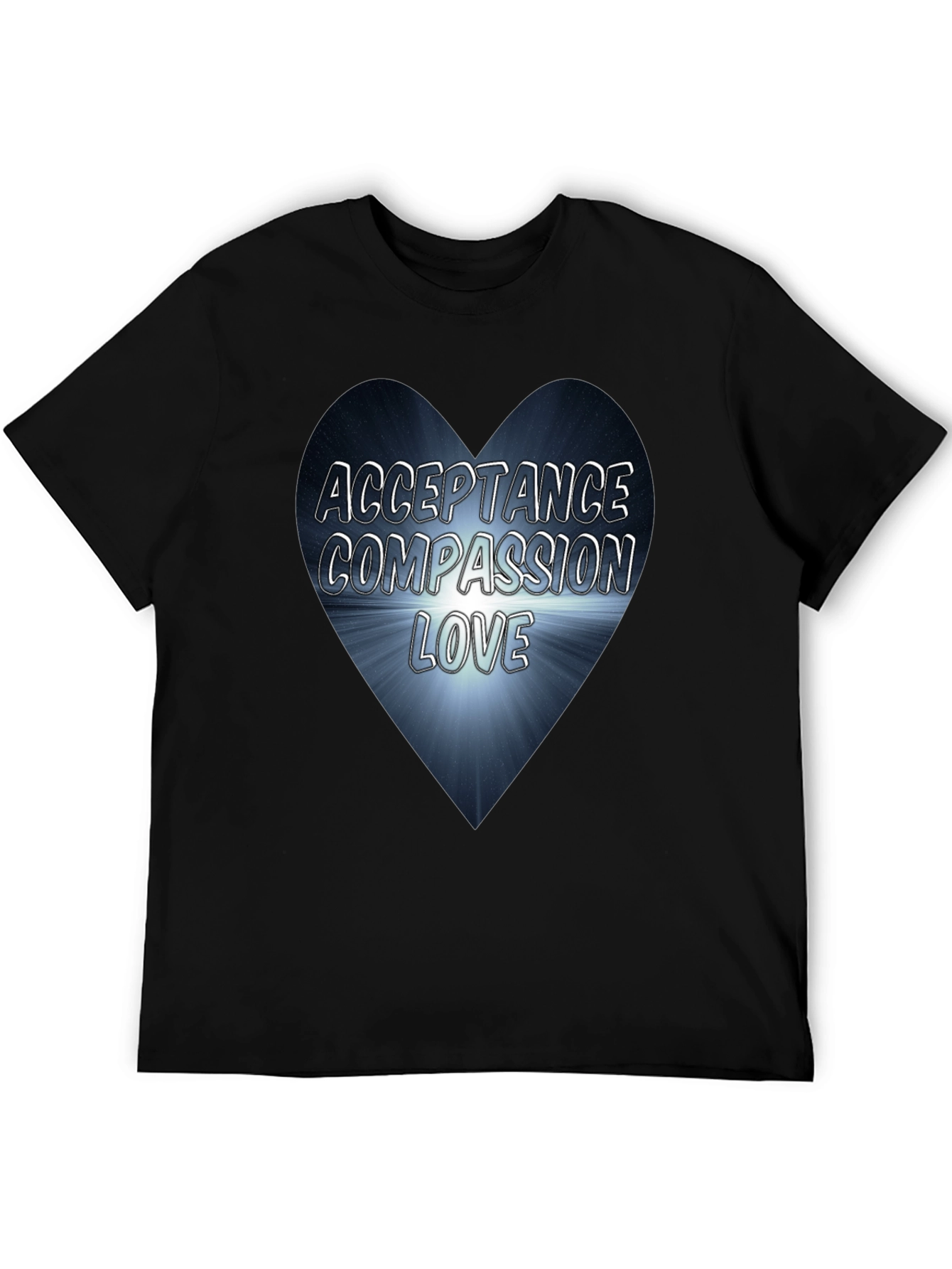 Acceptance Compassion Love Heart Graphic Tee