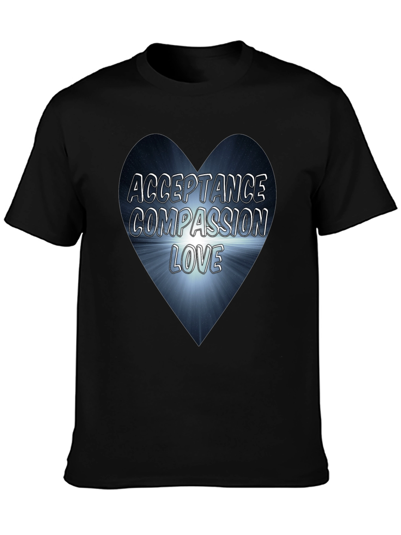 Acceptance Compassion Love Heart Graphic Tee