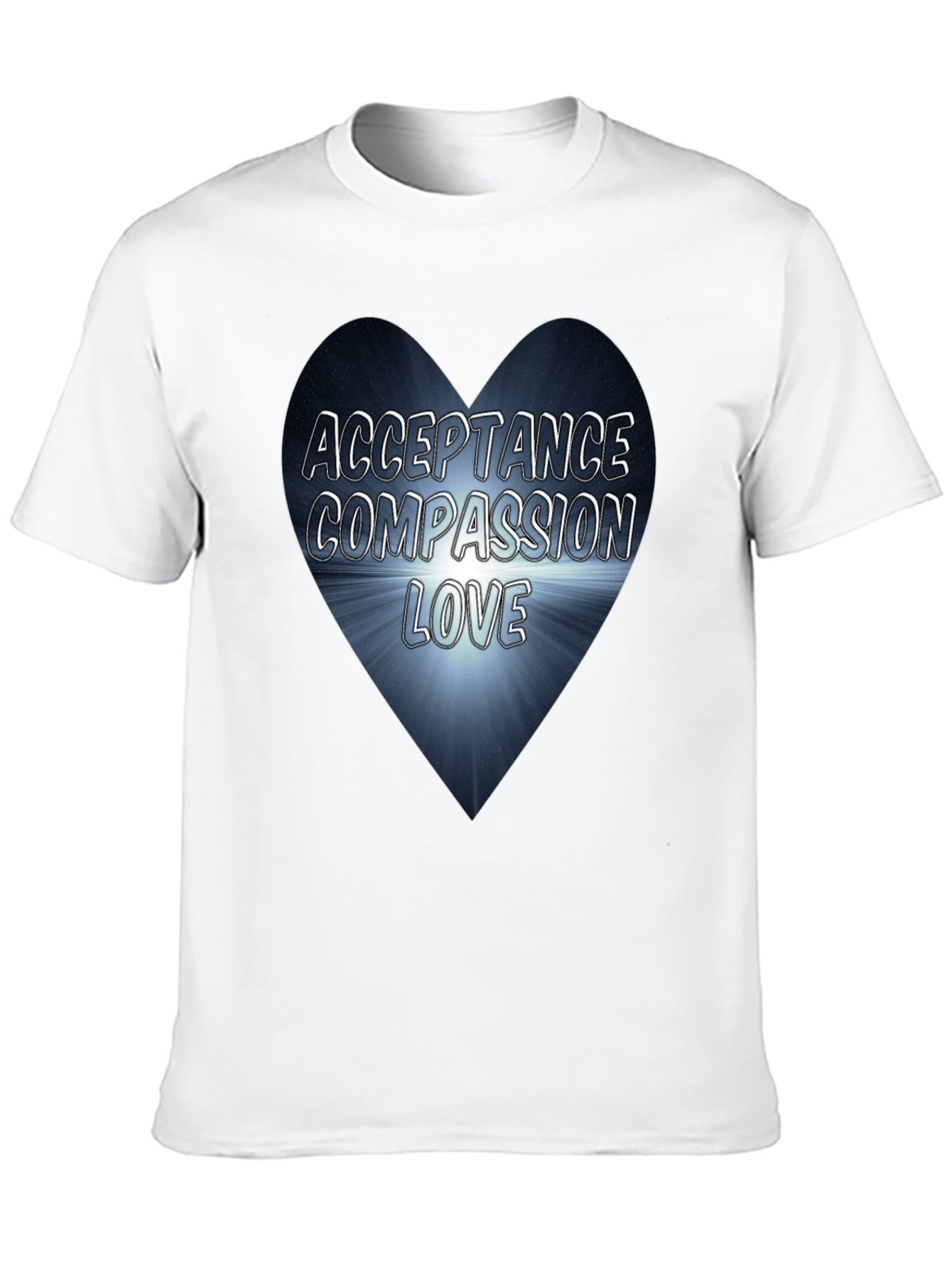 Acceptance Compassion Love Heart Graphic Tee