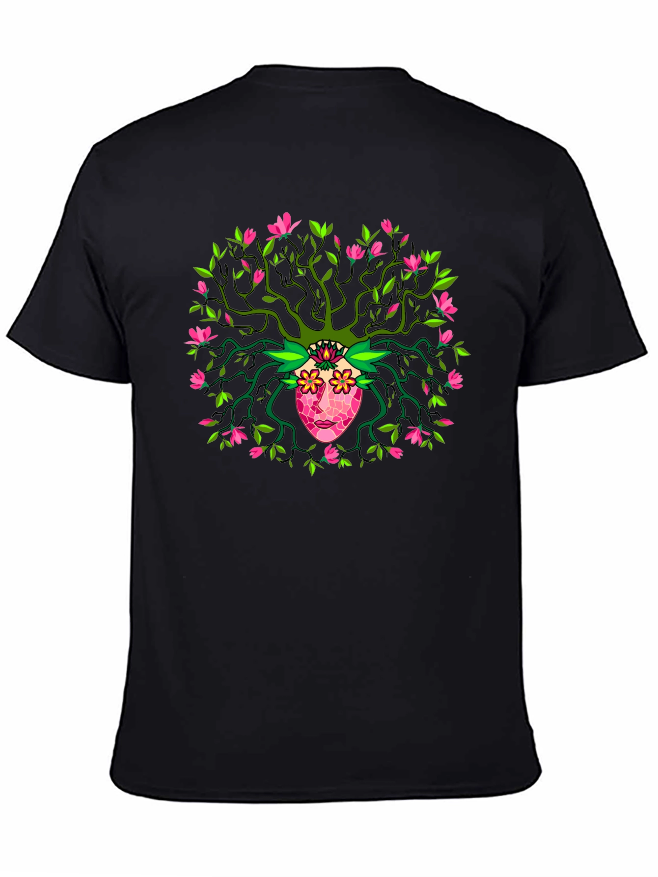Nature Spirit Graphic Tee - Unique Artistic Design