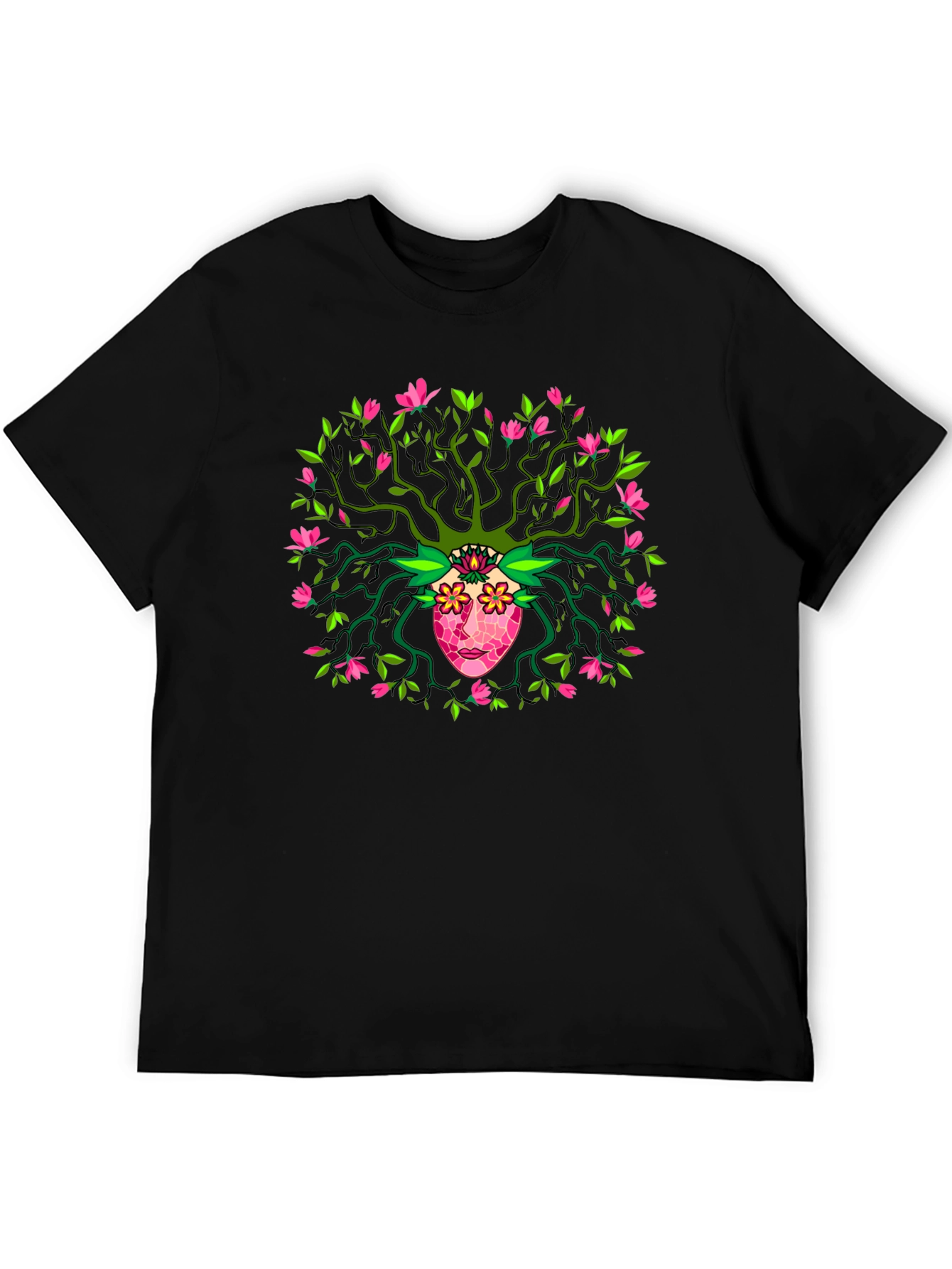 Nature Spirit Graphic Tee - Unique Artistic Design