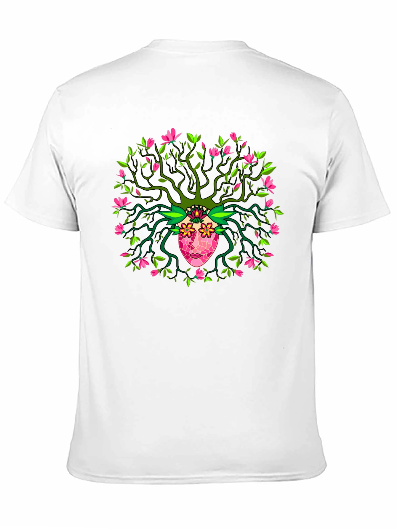 Nature Spirit Graphic Tee - Unique Artistic Design
