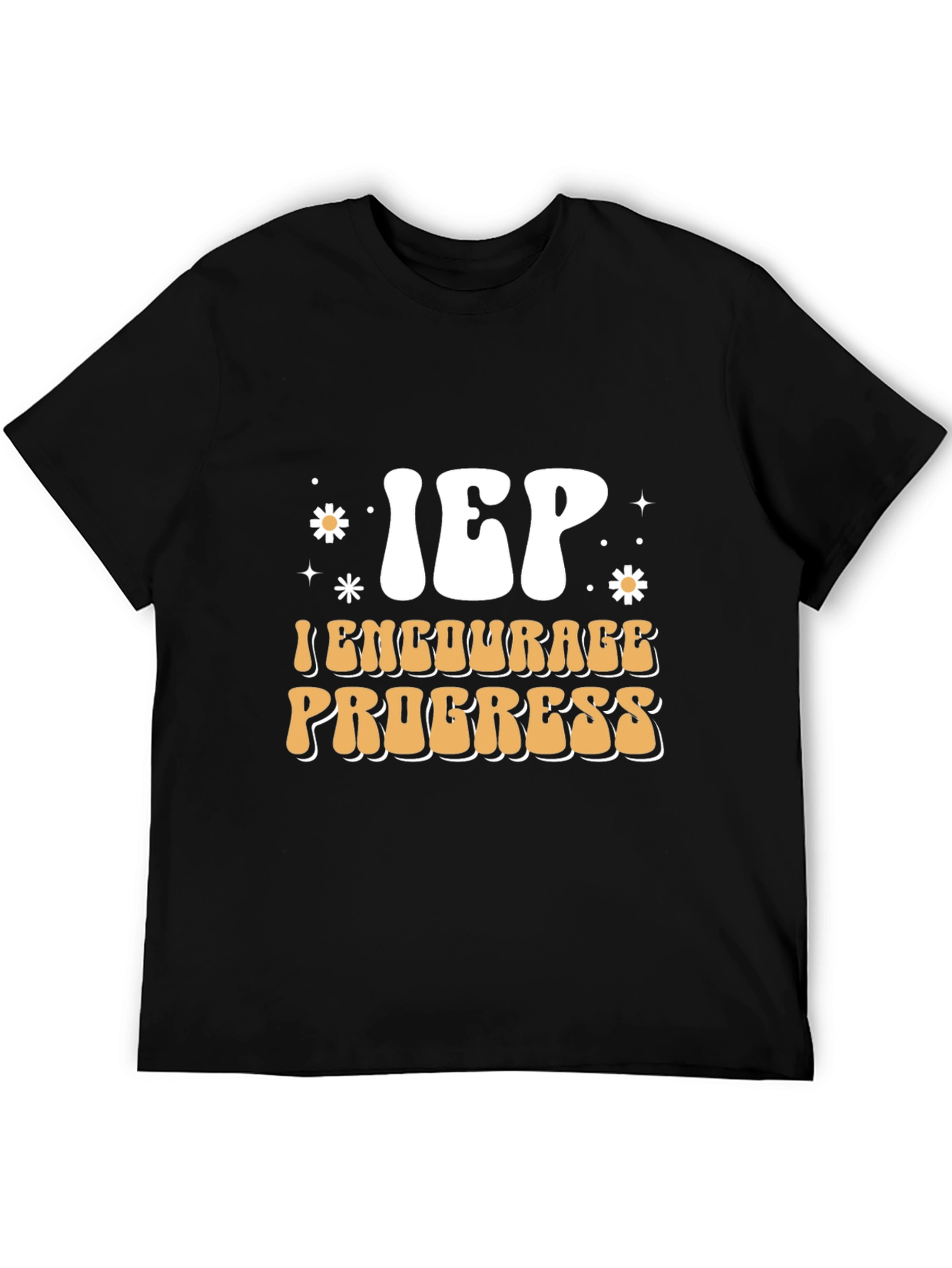 IEP Encourage Progress Black T-Shirt