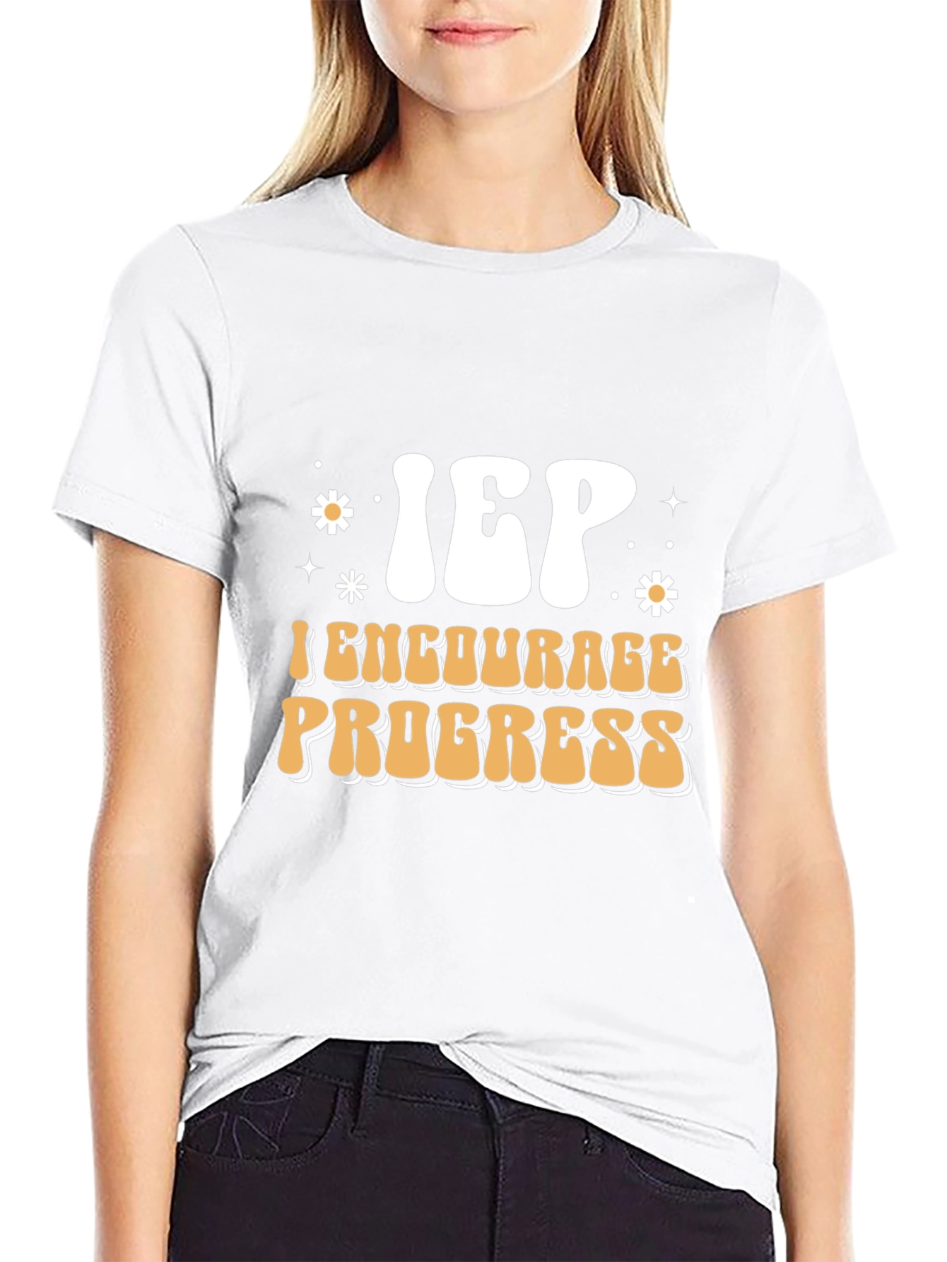 IEP Encourage Progress Black T-Shirt