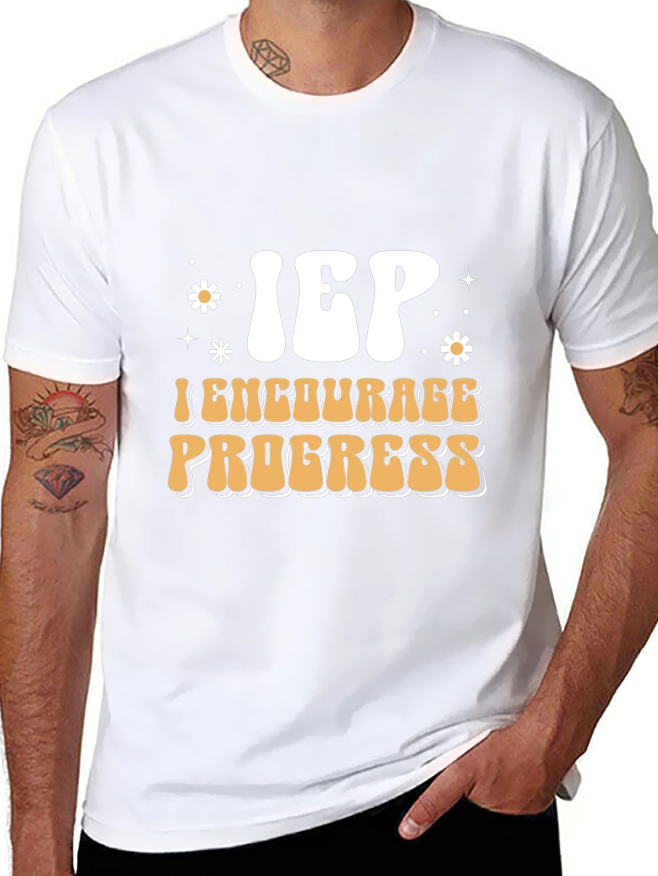 IEP Encourage Progress Black T-Shirt