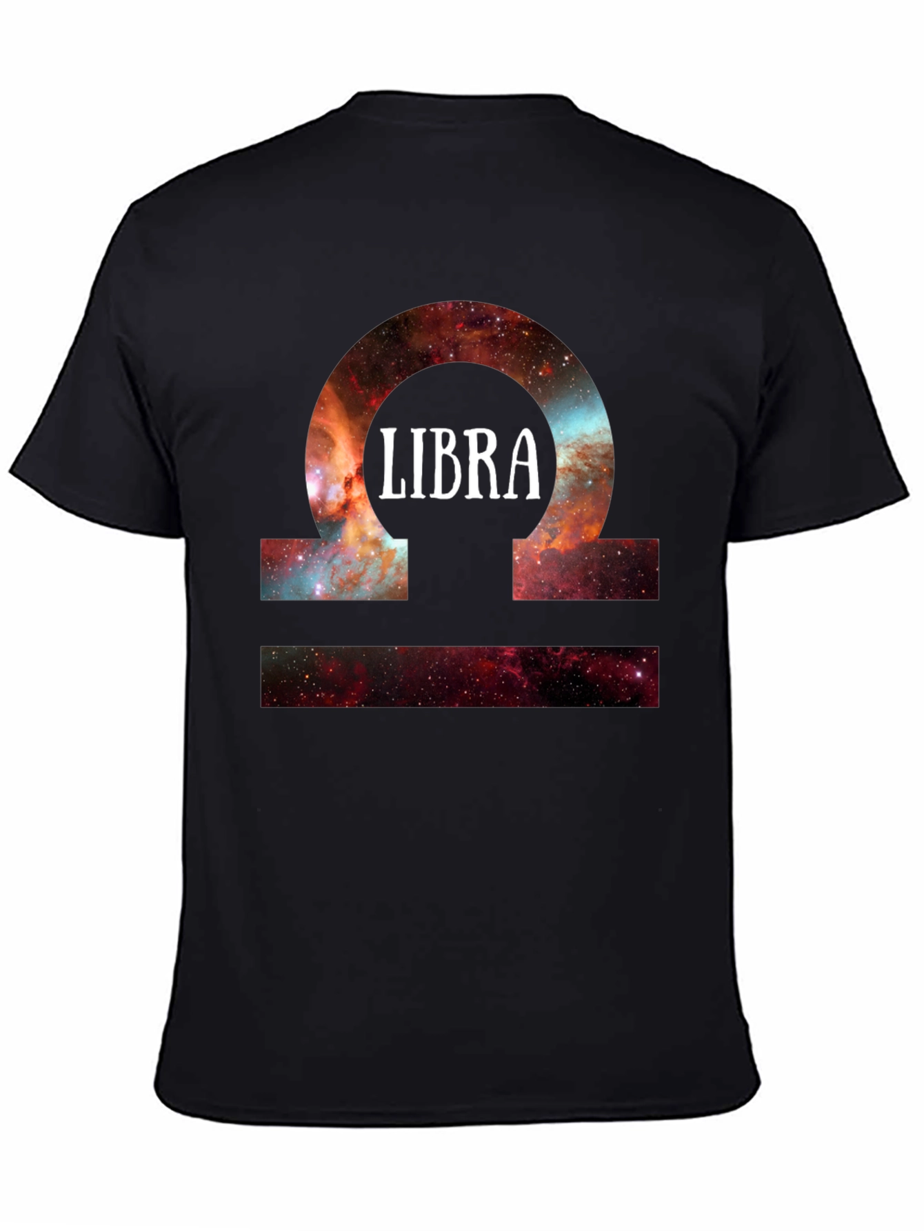 Libra Zodiac Sign Galaxy Graphic T-Shirt