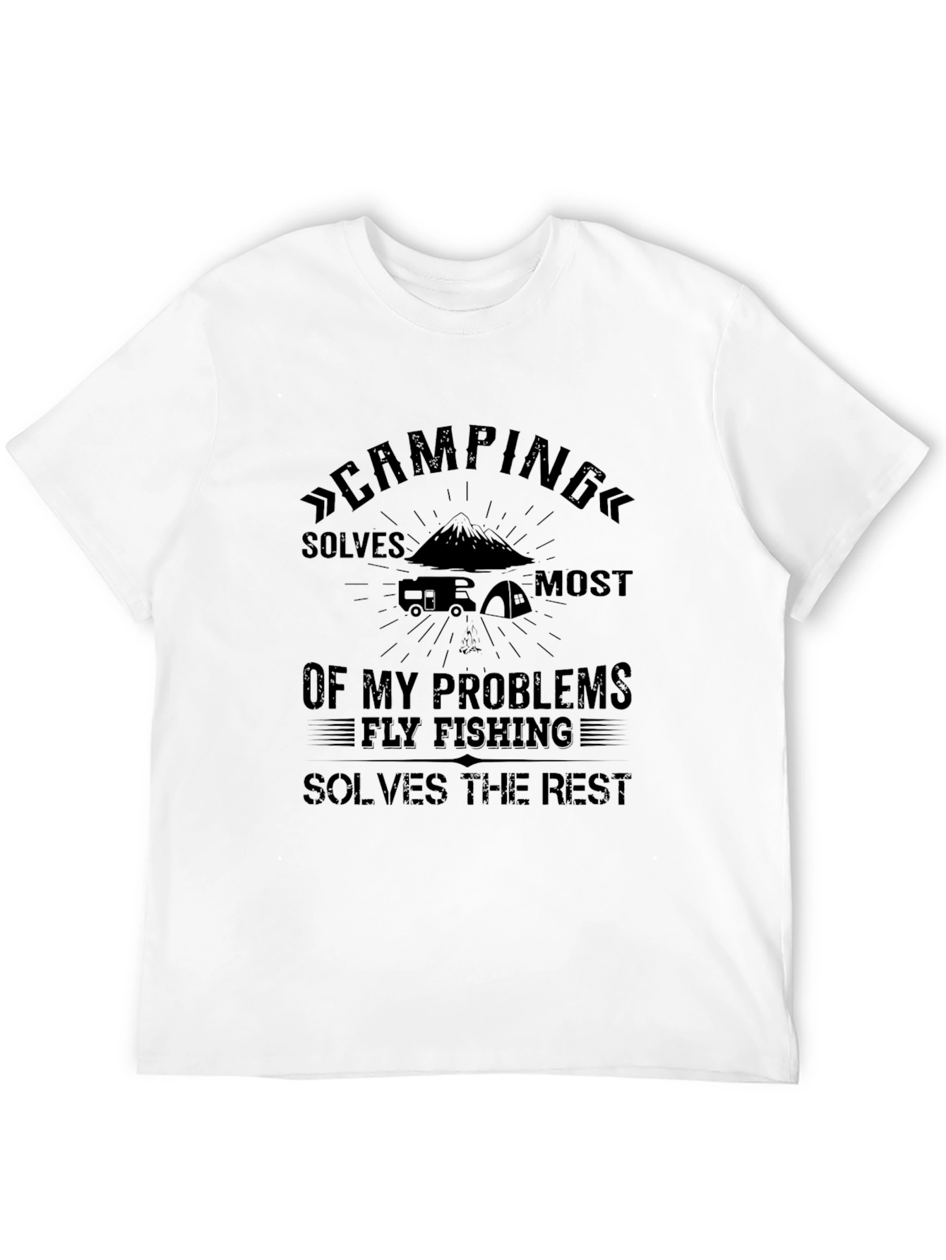 Camping & Fly Fishing T-Shirt