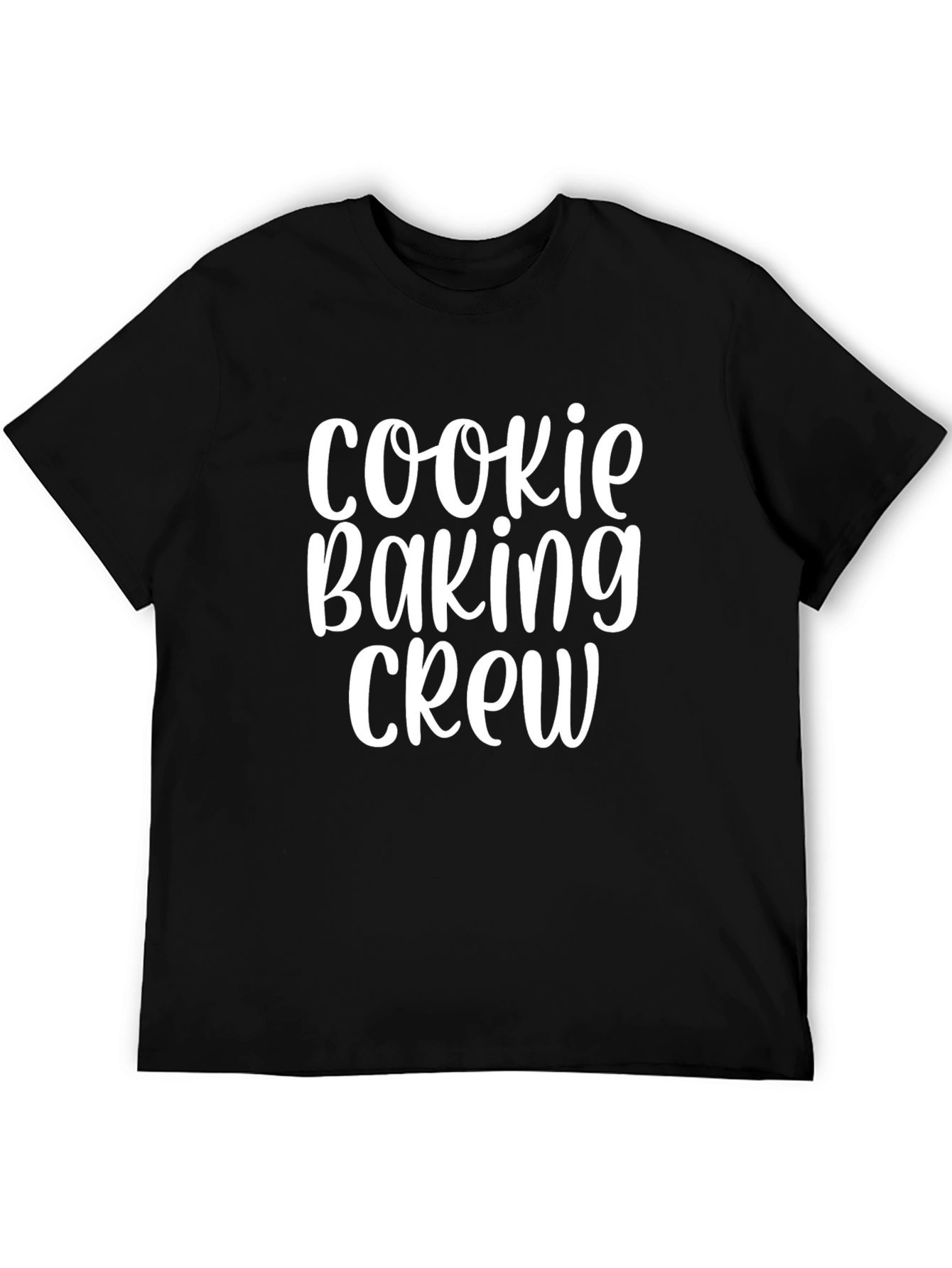 Cookie Baking Crew Graphic Tee - Black Cotton T-Shirt