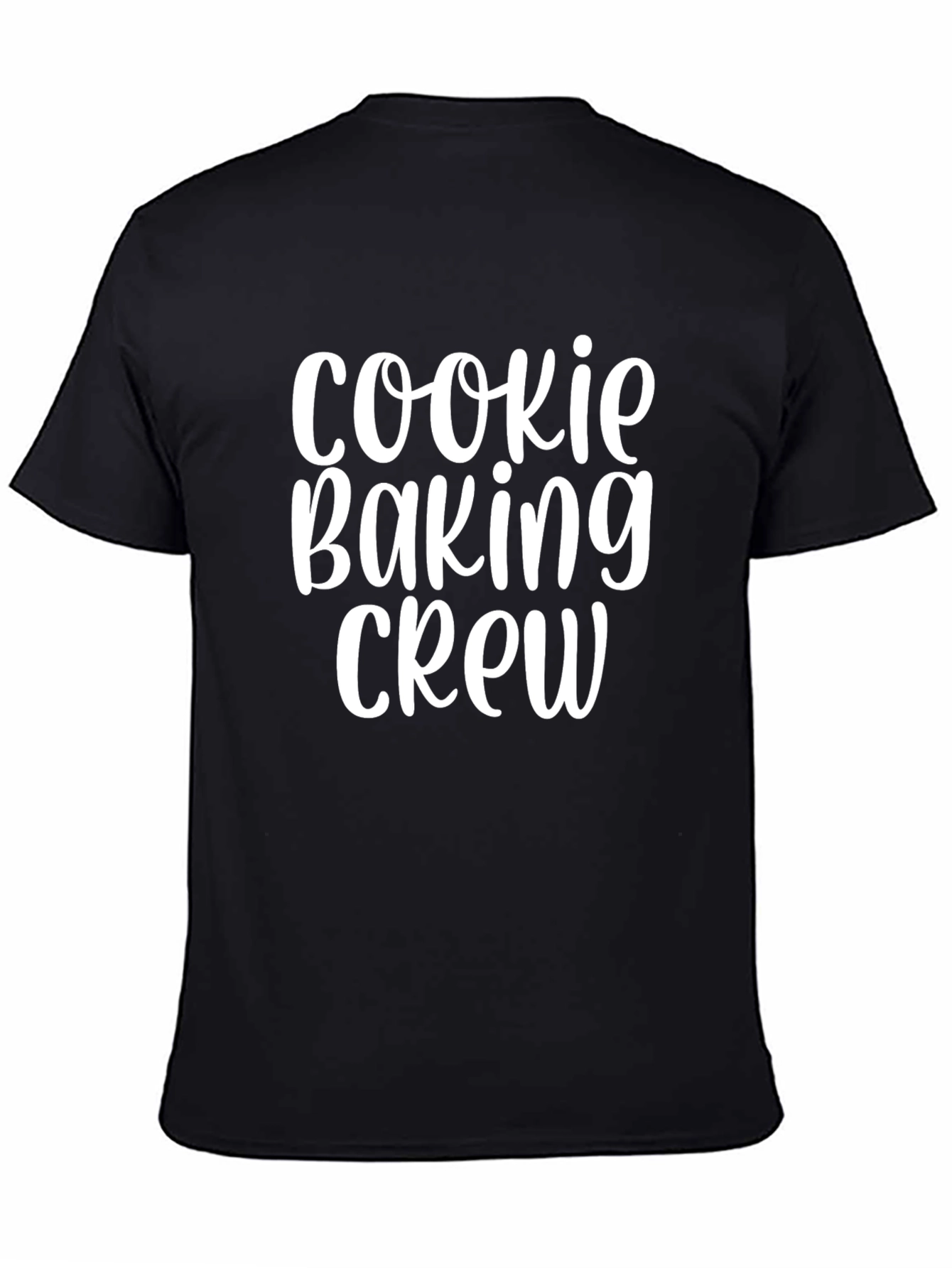 Cookie Baking Crew Graphic Tee - Black Cotton T-Shirt