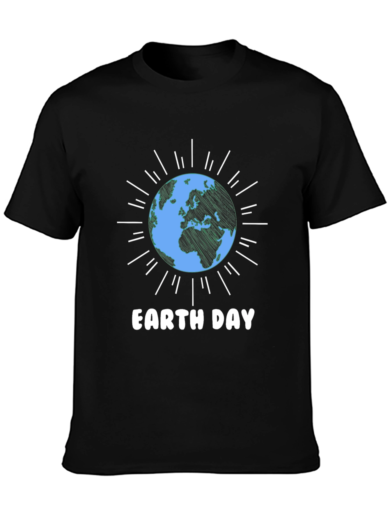 Earth Day T-Shirt - Black Graphic Tee