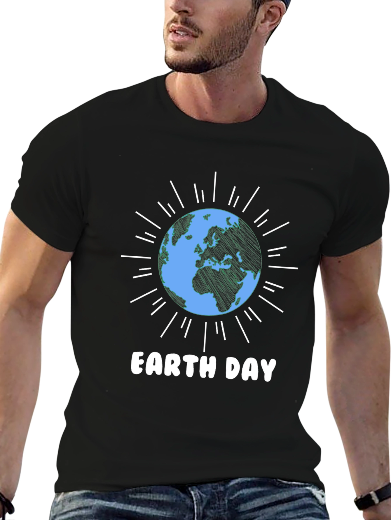 Earth Day T-Shirt - Black Graphic Tee