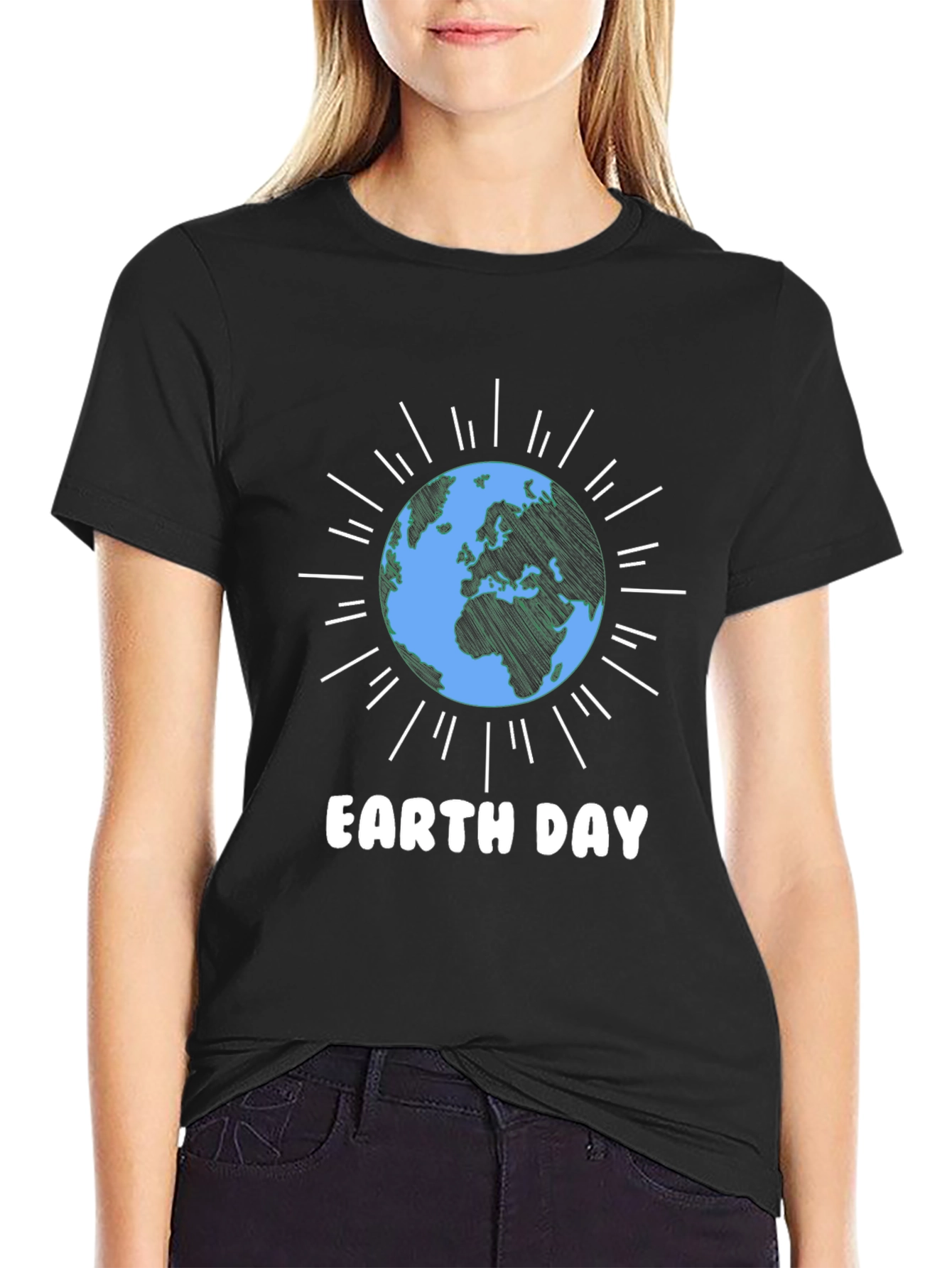 Earth Day T-Shirt - Black Graphic Tee