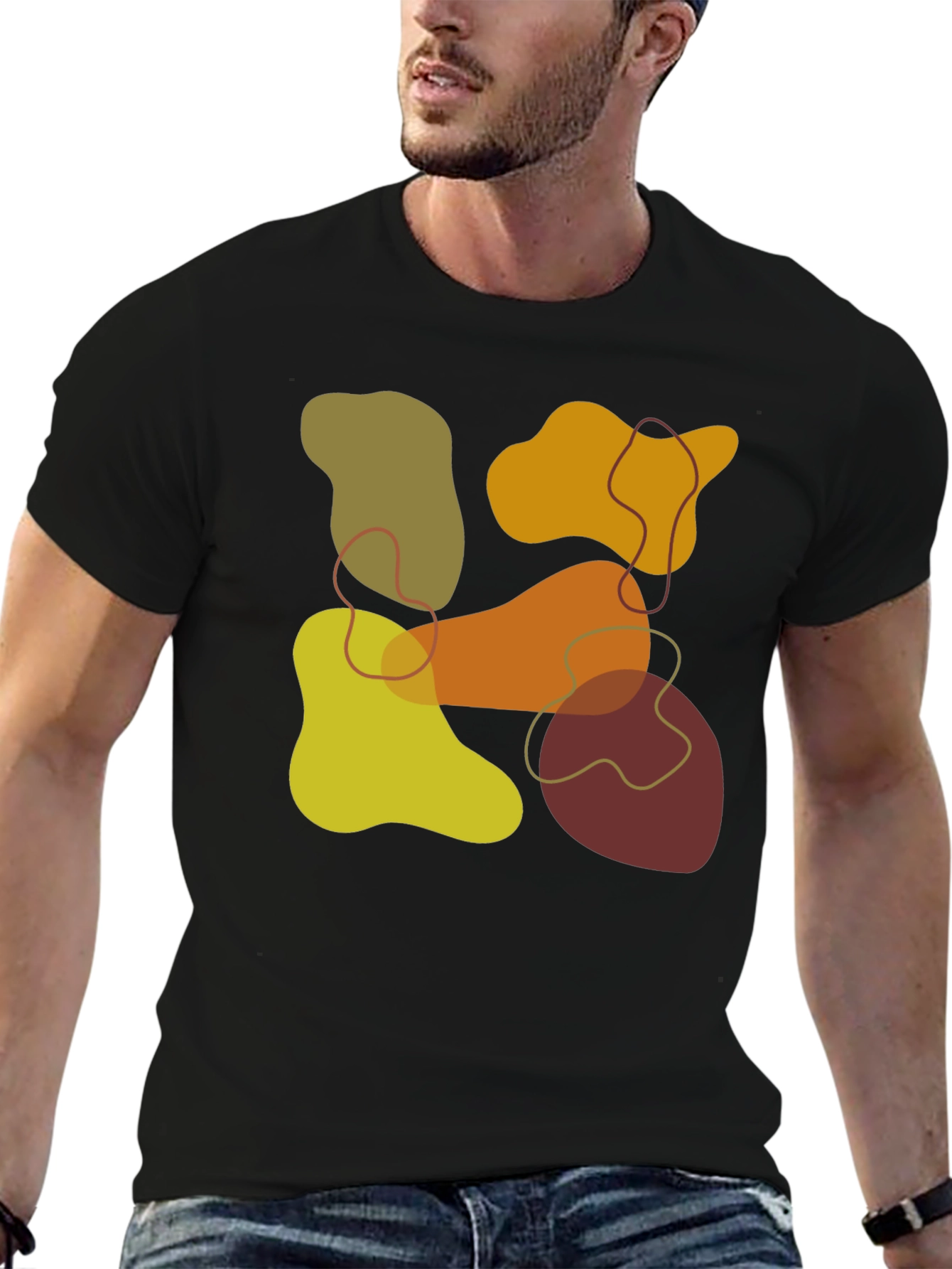Abstract Geometric T-Shirt - Modern Art Tee