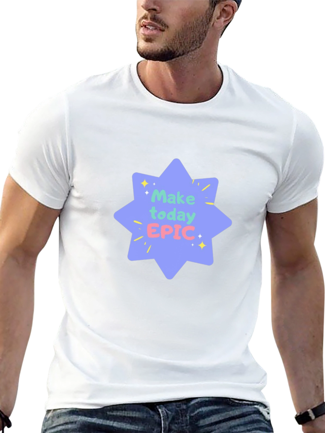 Make Today Epic Black Tee