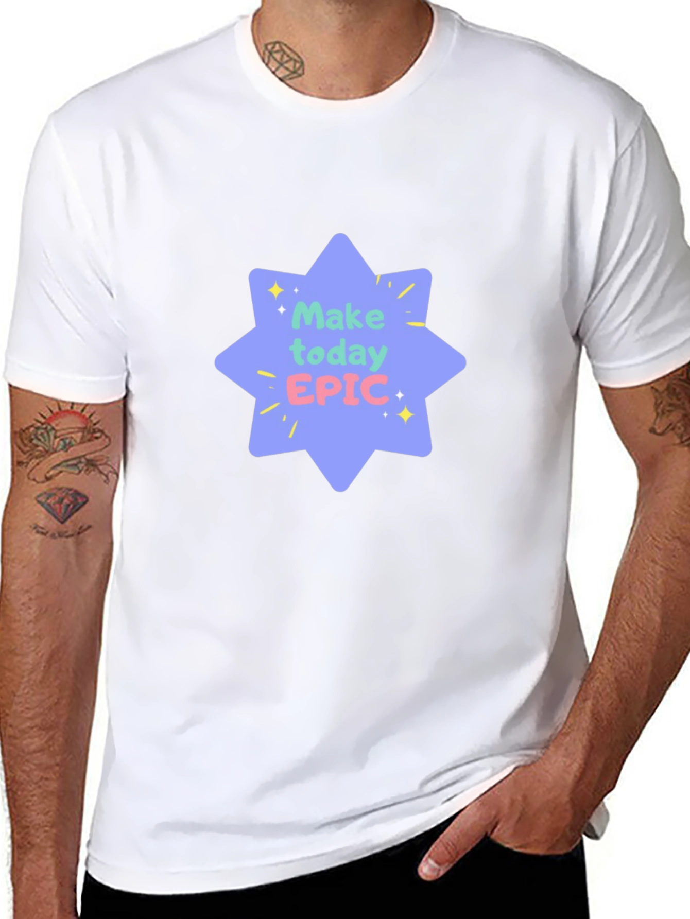 Make Today Epic Black Tee