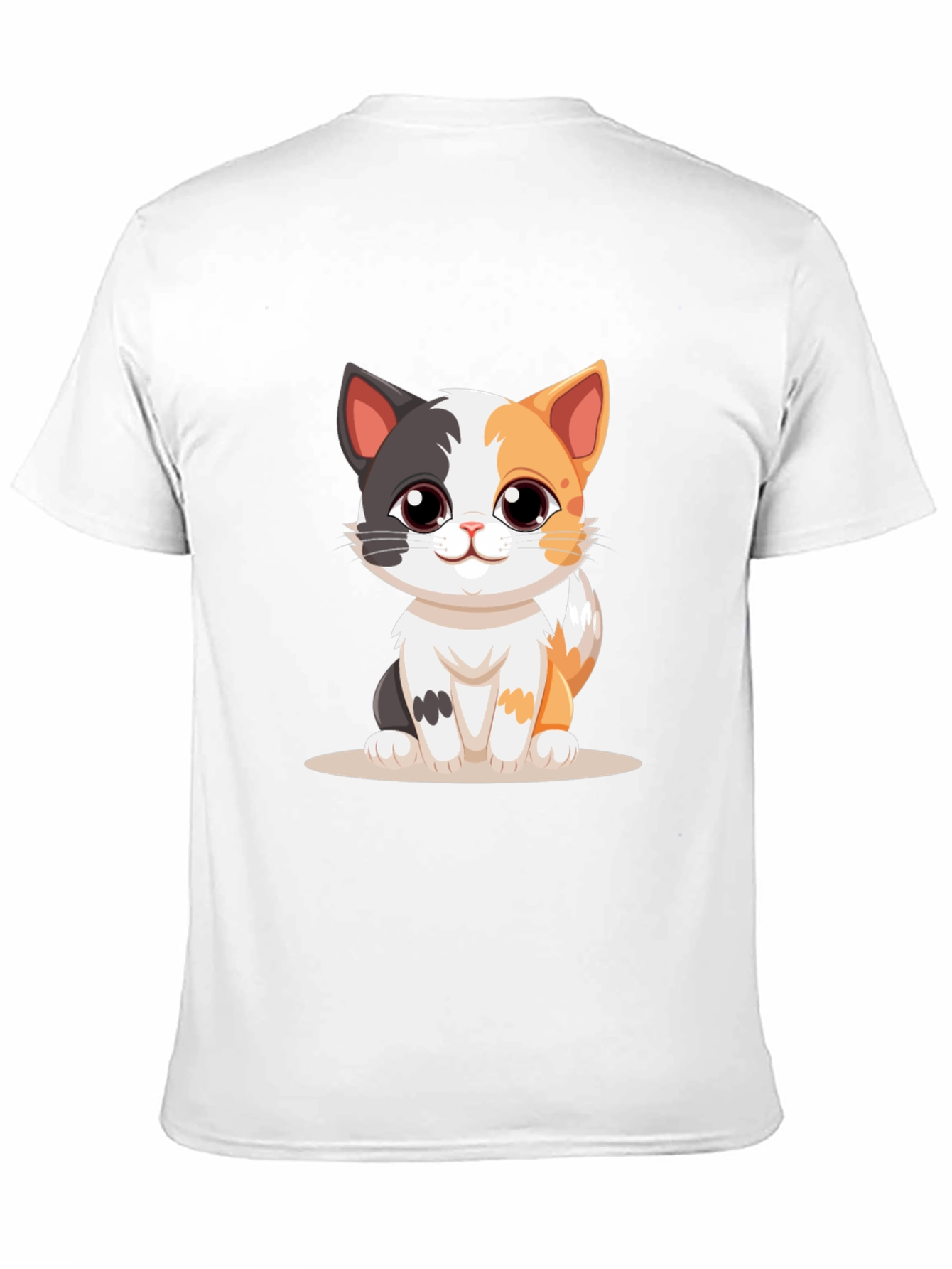 Cute Kitten Black T-Shirt