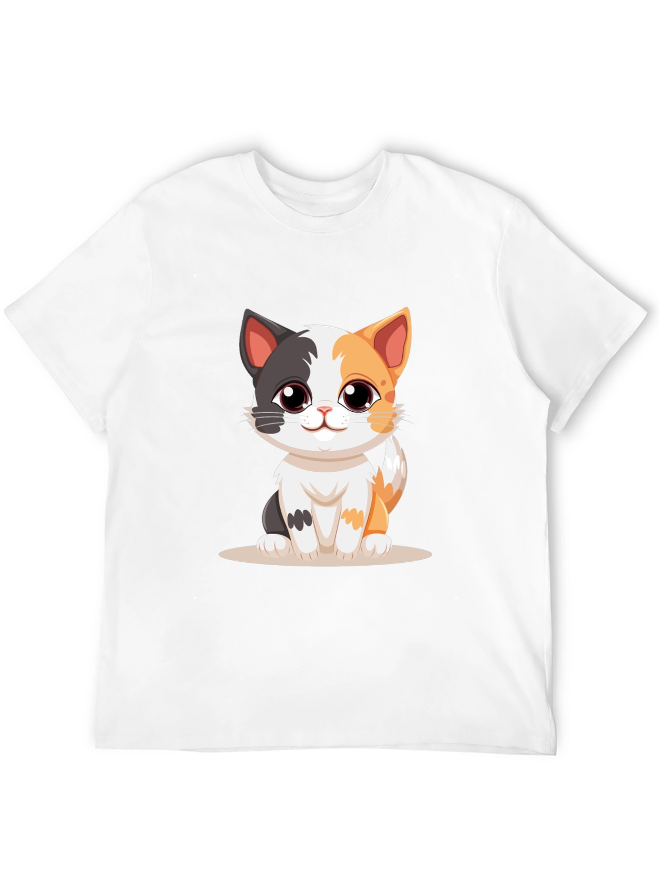Cute Kitten Black T-Shirt