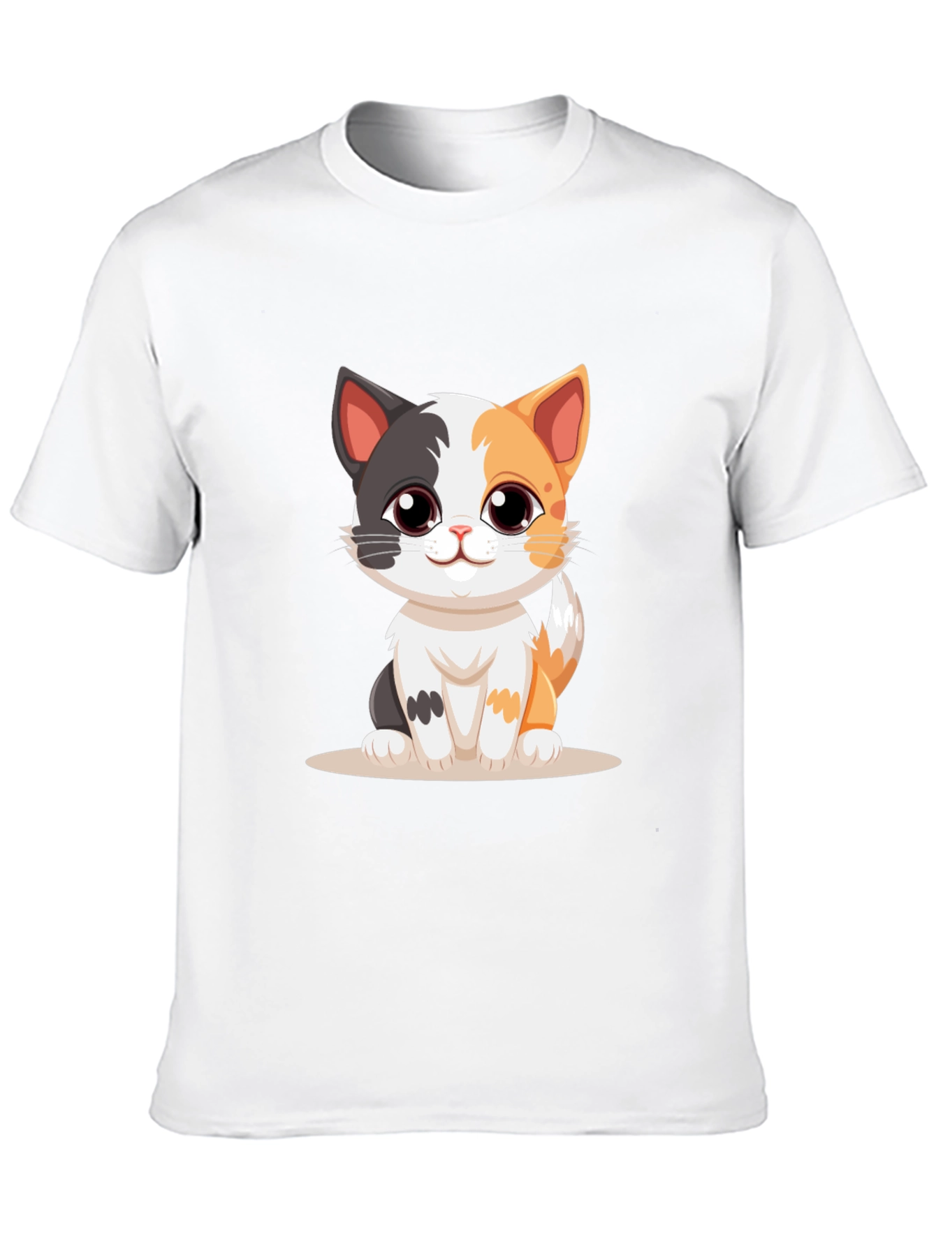 Cute Kitten Black T-Shirt